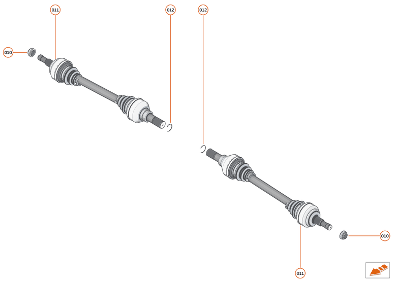 35 - DRIVESHAFTS - 35.1 - DRIVESHAFTS - REAR AXLE of McLaren McLaren Ultimate Series McLaren Senna GTR