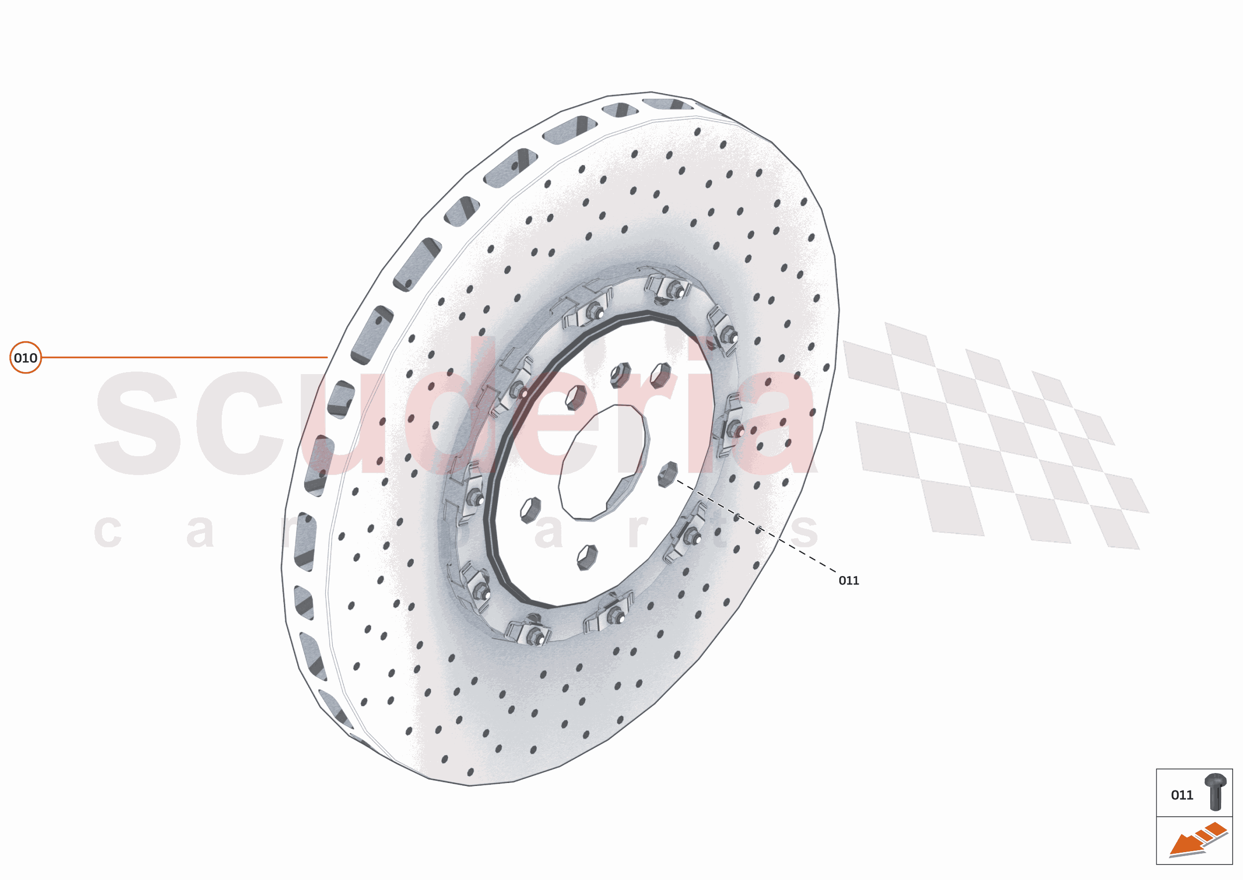 25 - BRAKES - REAR - 25.1 - BRAKE DISCS REAR of McLaren McLaren McLaren 750S Spider