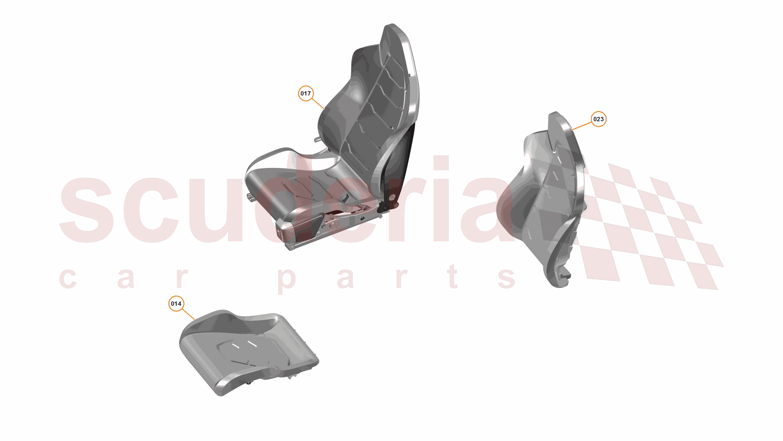 29 - N3 - SEAT ASSEMBLY - 29.3 - 01 - SEAT ASSEMBLY - ALCANTARA - MANUAL of McLaren McLaren McLaren 650S Coupe