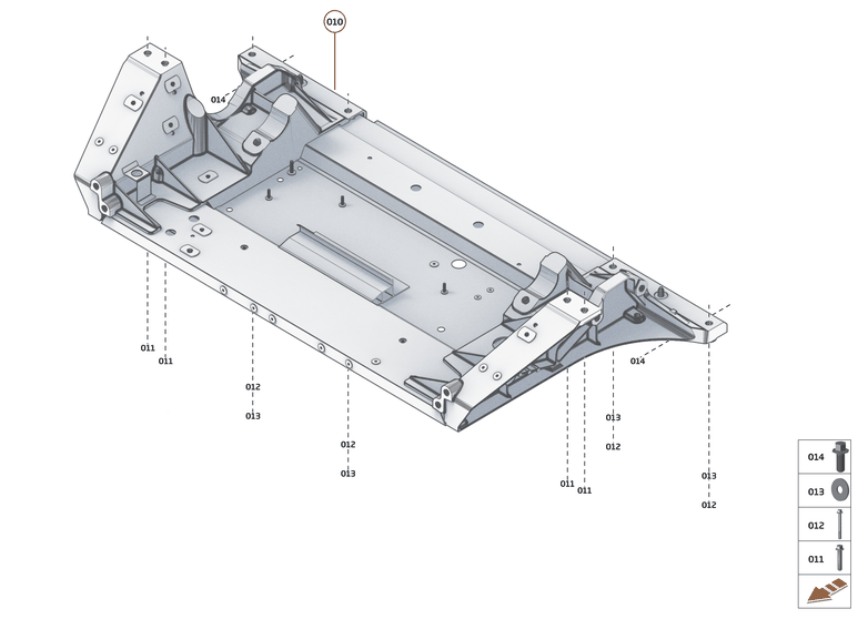 1 - FRONT STRUCTURES - 1.2 - FRONT SUBFRAME of McLaren McLaren Ultimate Series McLaren Elva