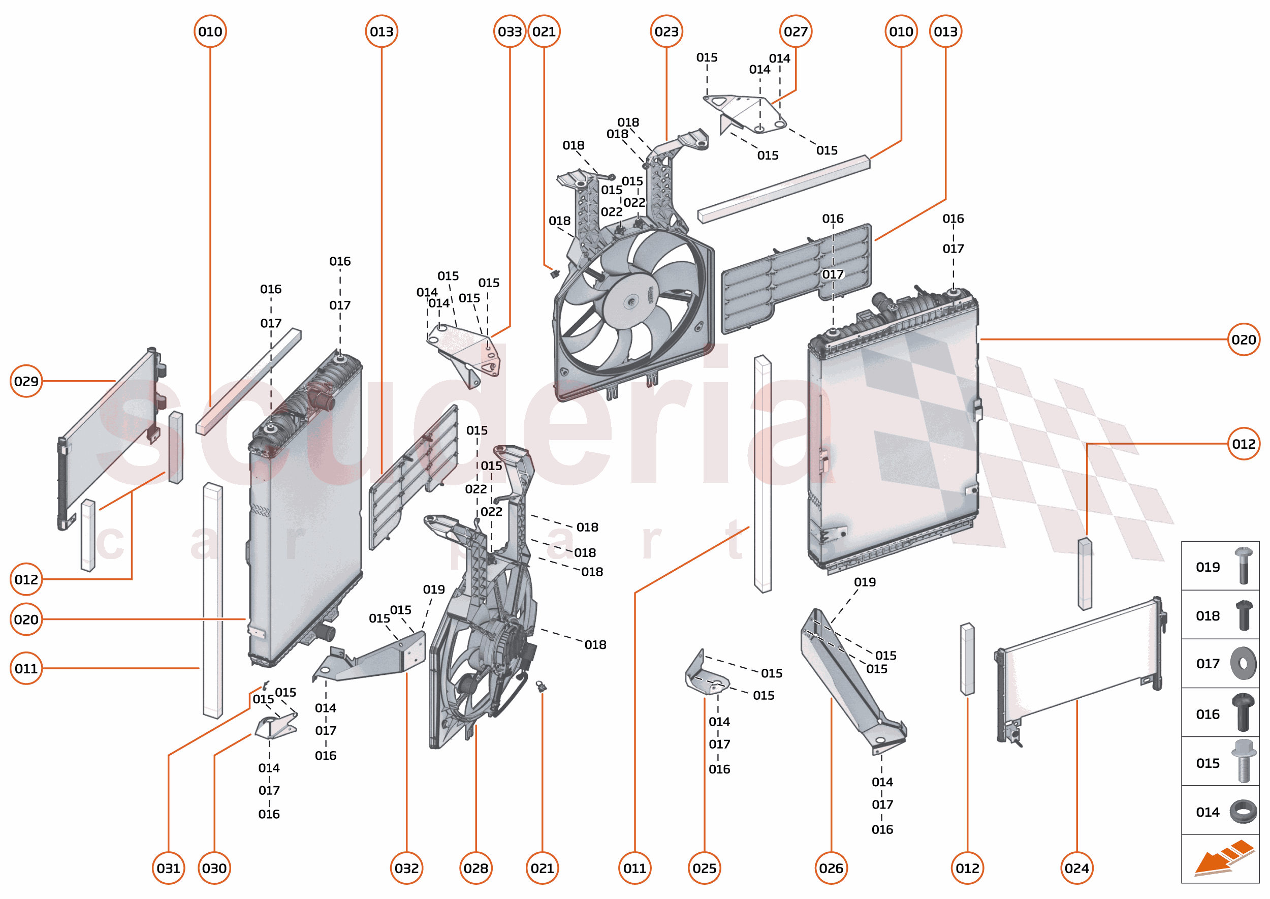 29 - COOLING - HIGH TEMP - 29.2 - HIGH TEMP MAIN RADIATORS & FANS of McLaren McLaren McLaren 720S Spider