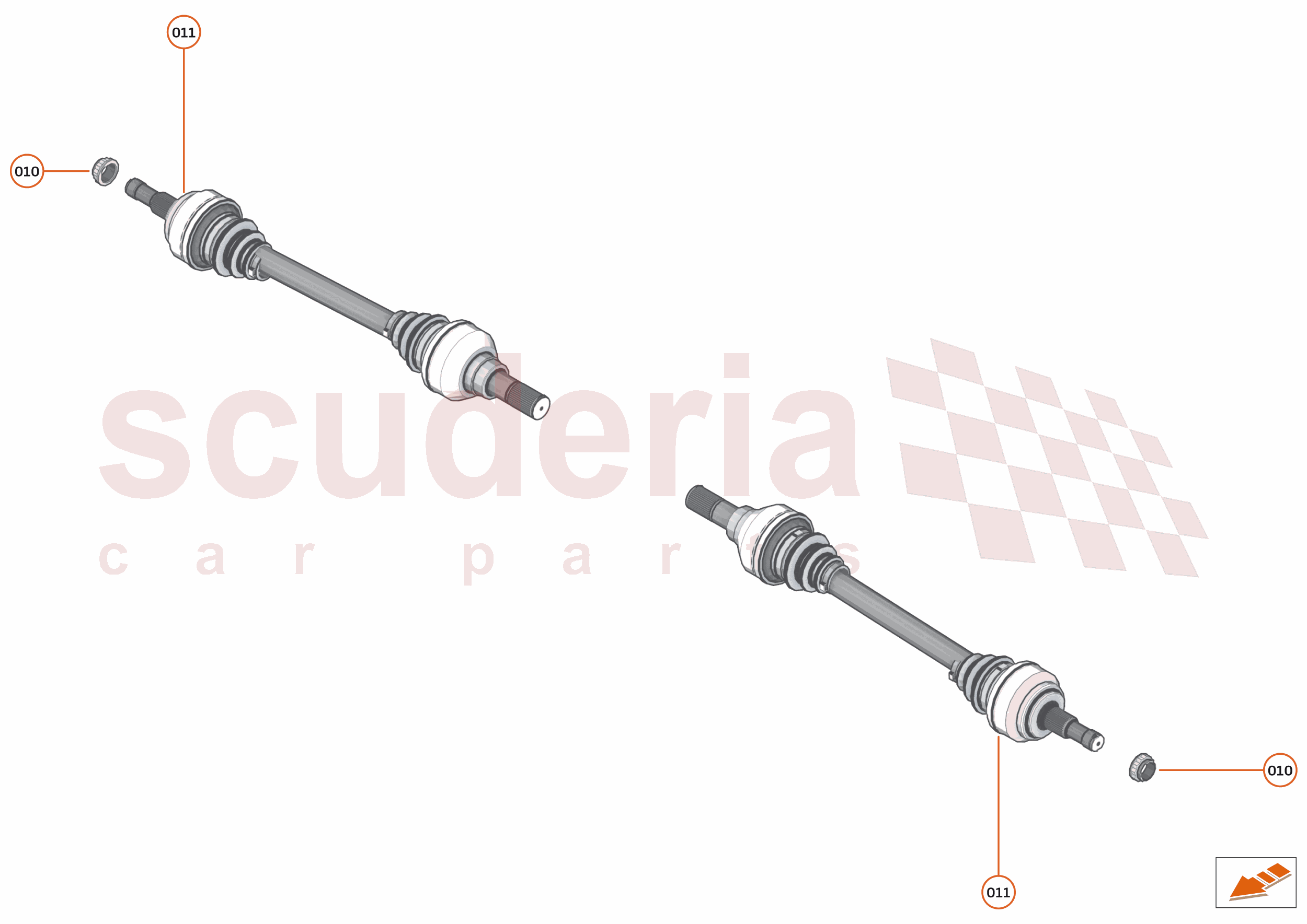 35 - DRIVESHAFTS - 35.1 - DRIVESHAFTS - REAR AXLE of McLaren McLaren Ultimate Series McLaren Senna