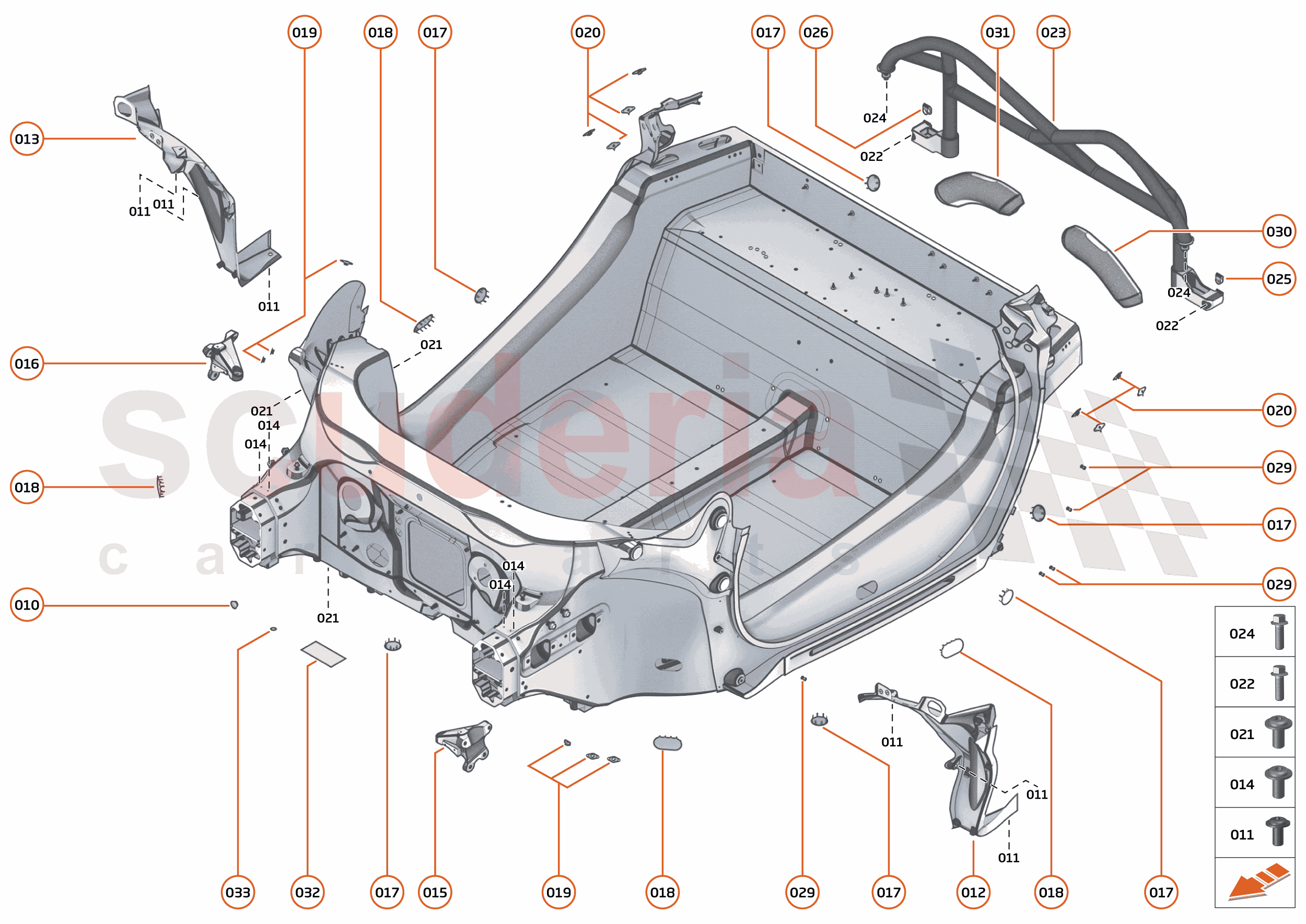 3 - REAR STRUCTURES - 2.1 - MONOCOQUE of McLaren McLaren McLaren 765LT