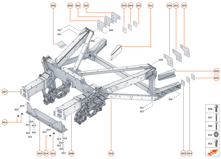 3 - REAR STRUCTURES - 3.1 - REAR FRAME of McLaren McLaren Ultimate Series McLaren Senna