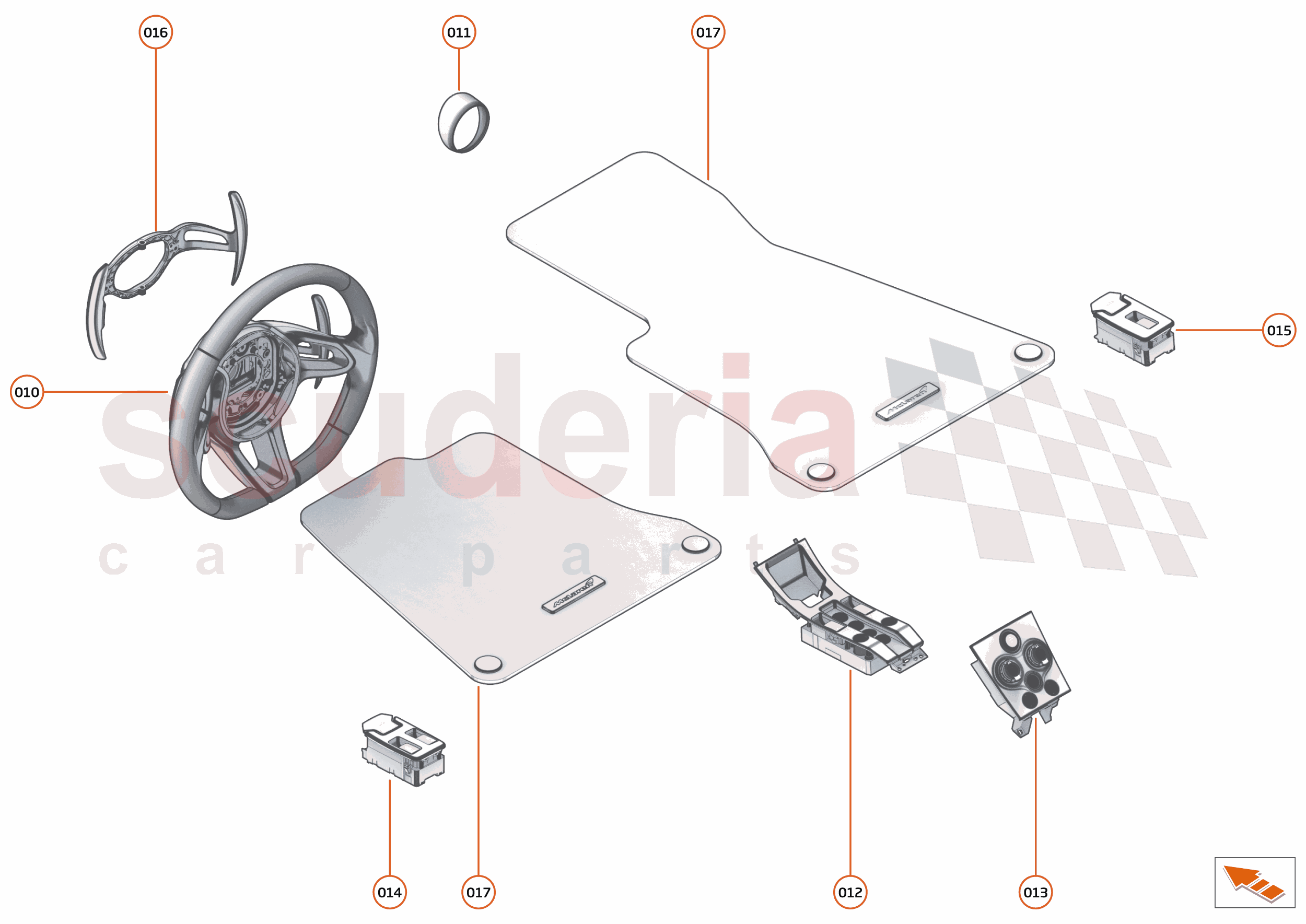 40 - INTERIOR - 40.1 - FACIA VIEW of McLaren McLaren McLaren 650S Coupe