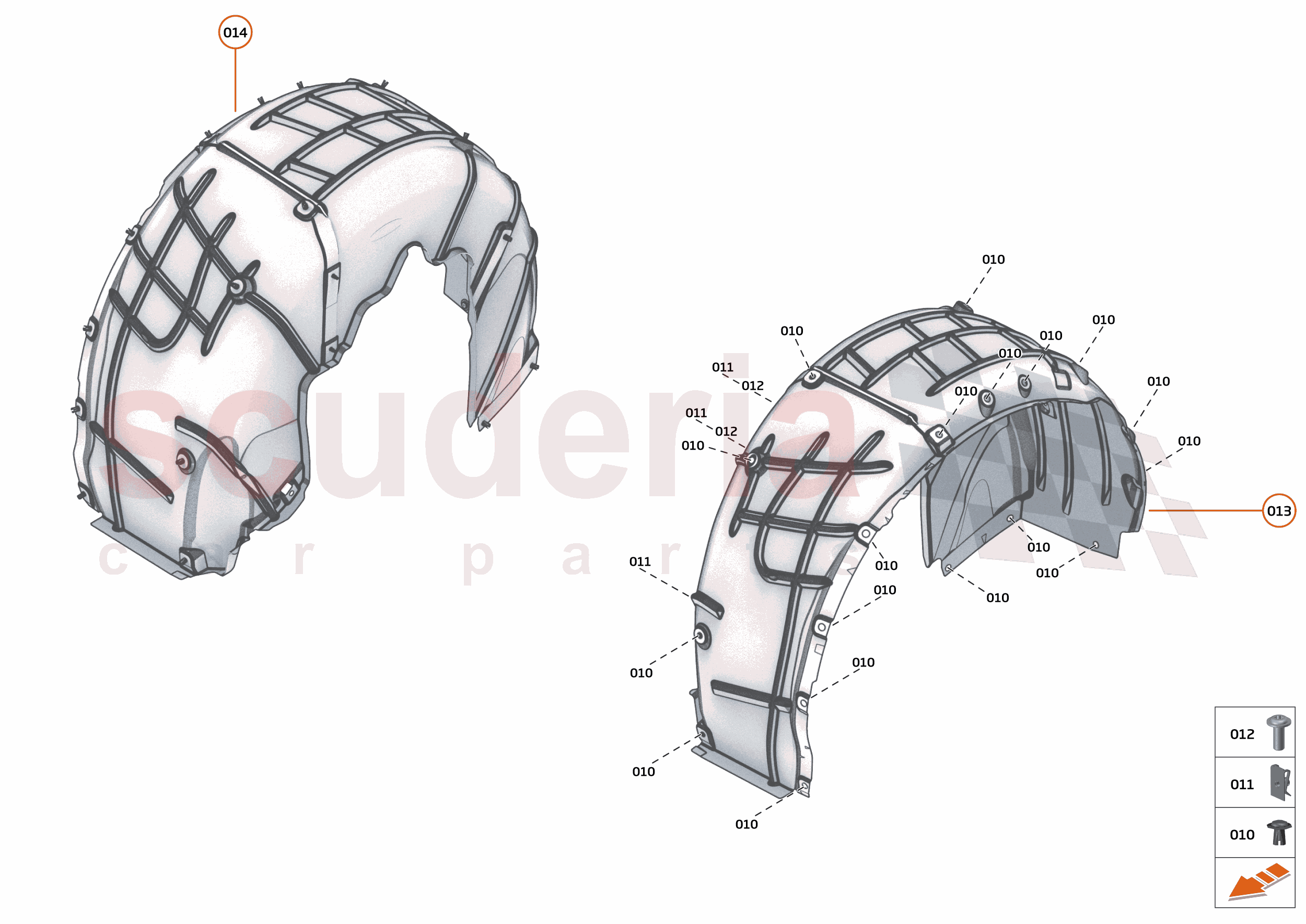 16 - LINERS AND NVH - 16.2 - REAR WHEELARCH LINERS of McLaren McLaren McLaren Artura