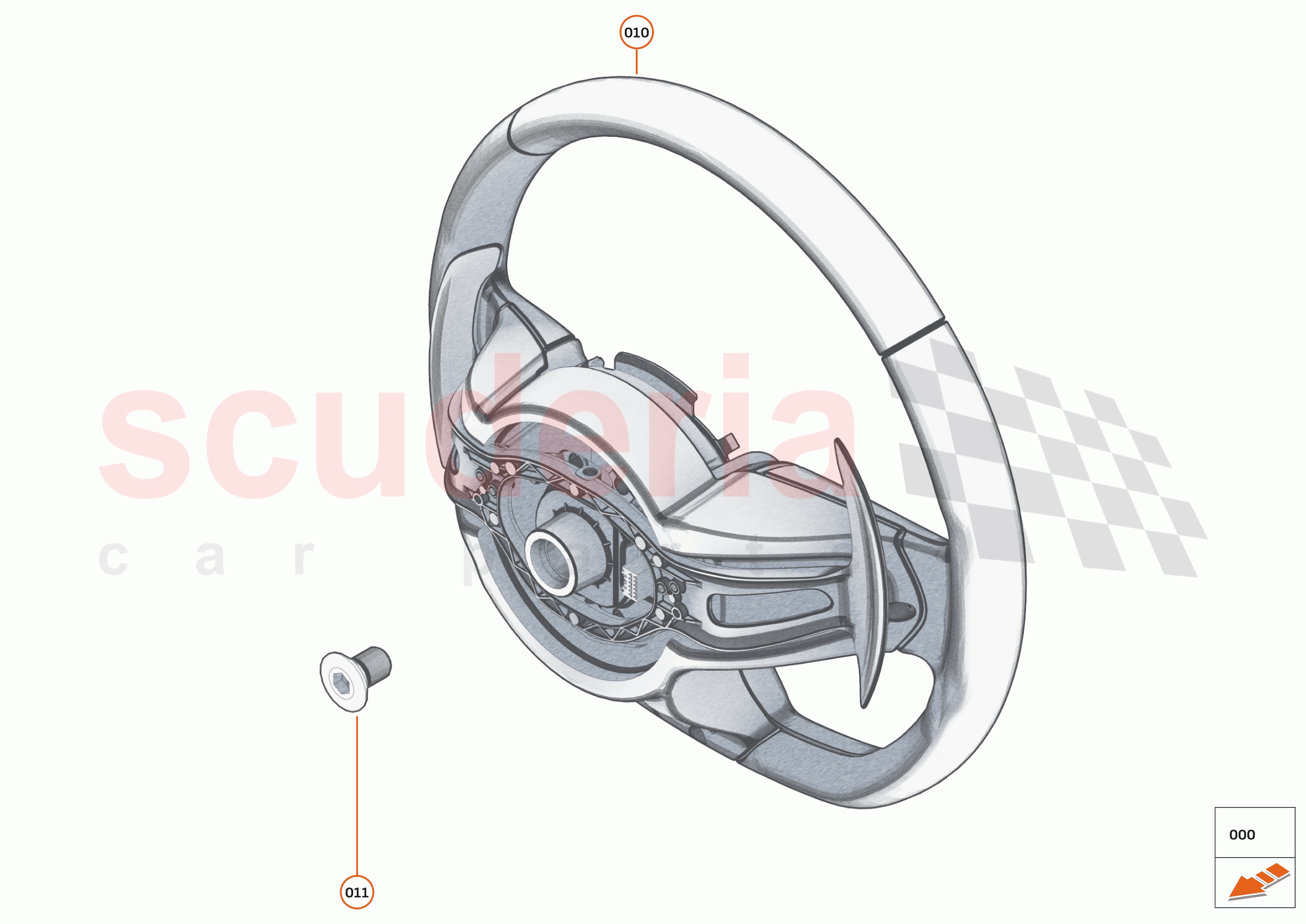 43 - INTERIOR RESTRAINTS - 43.5 - STEERING WHEEL of McLaren McLaren Elva