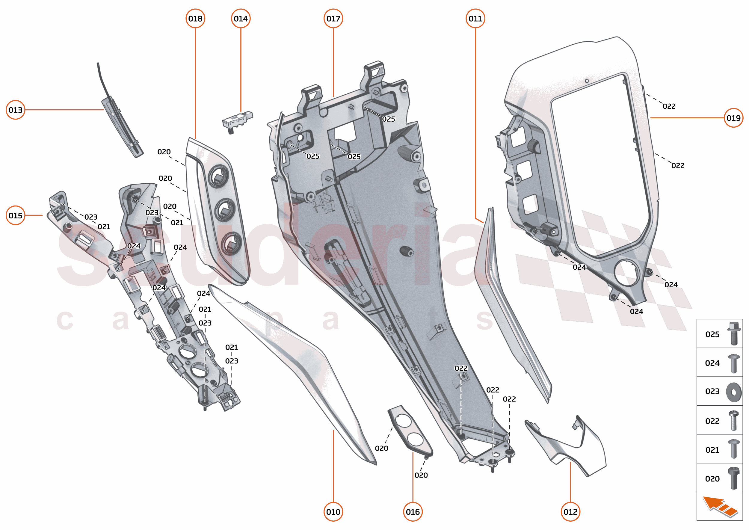 48 - INTERIOR SYSTEMS - 48.3 - ASSY FACIA CONSOLE of McLaren McLaren McLaren 750S Coupe