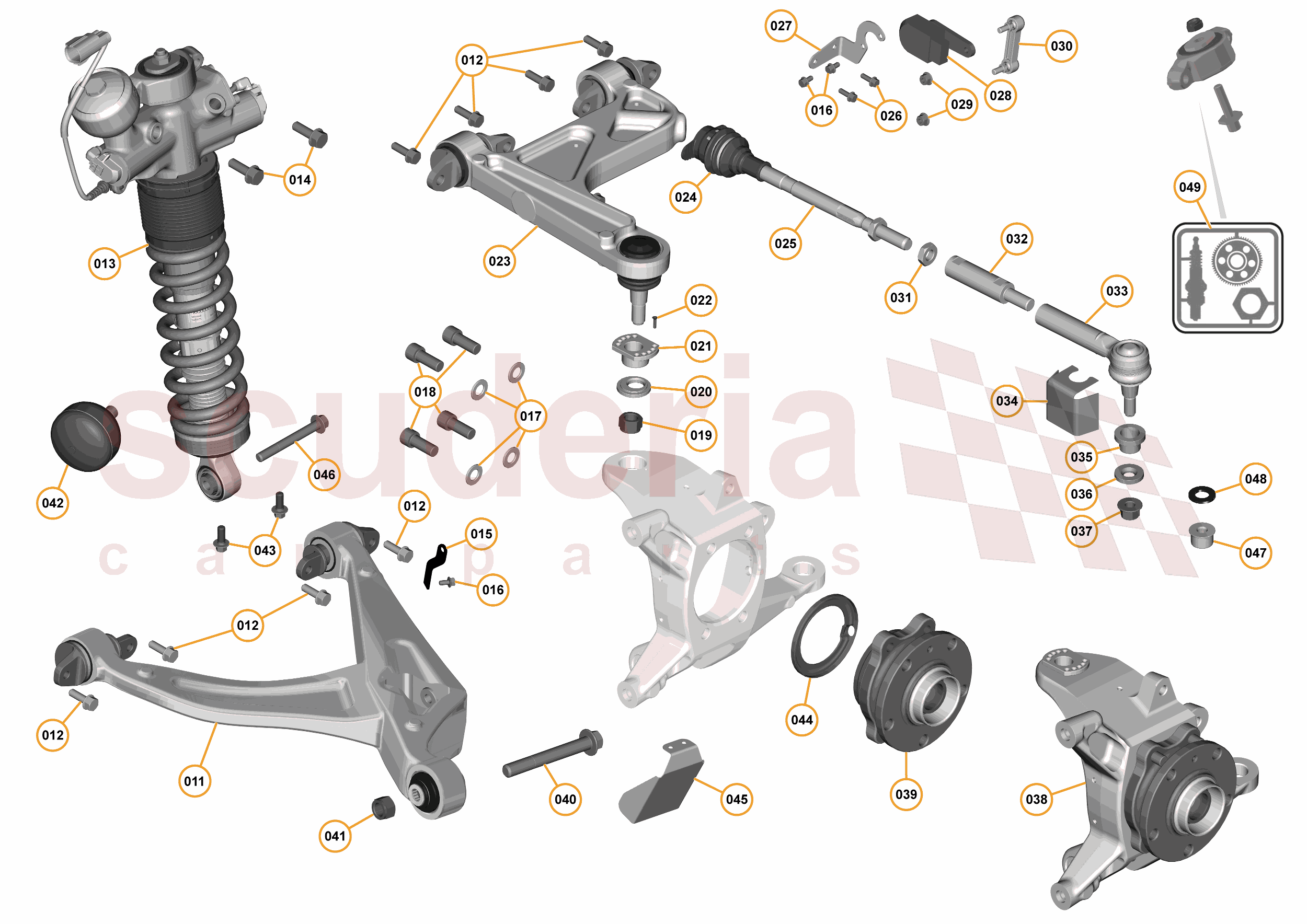 7 - B2 - REAR SUSPENSION - 7.1 - 01 - REAR SUSPENSION LH of McLaren McLaren McLaren 675LT Coupe
