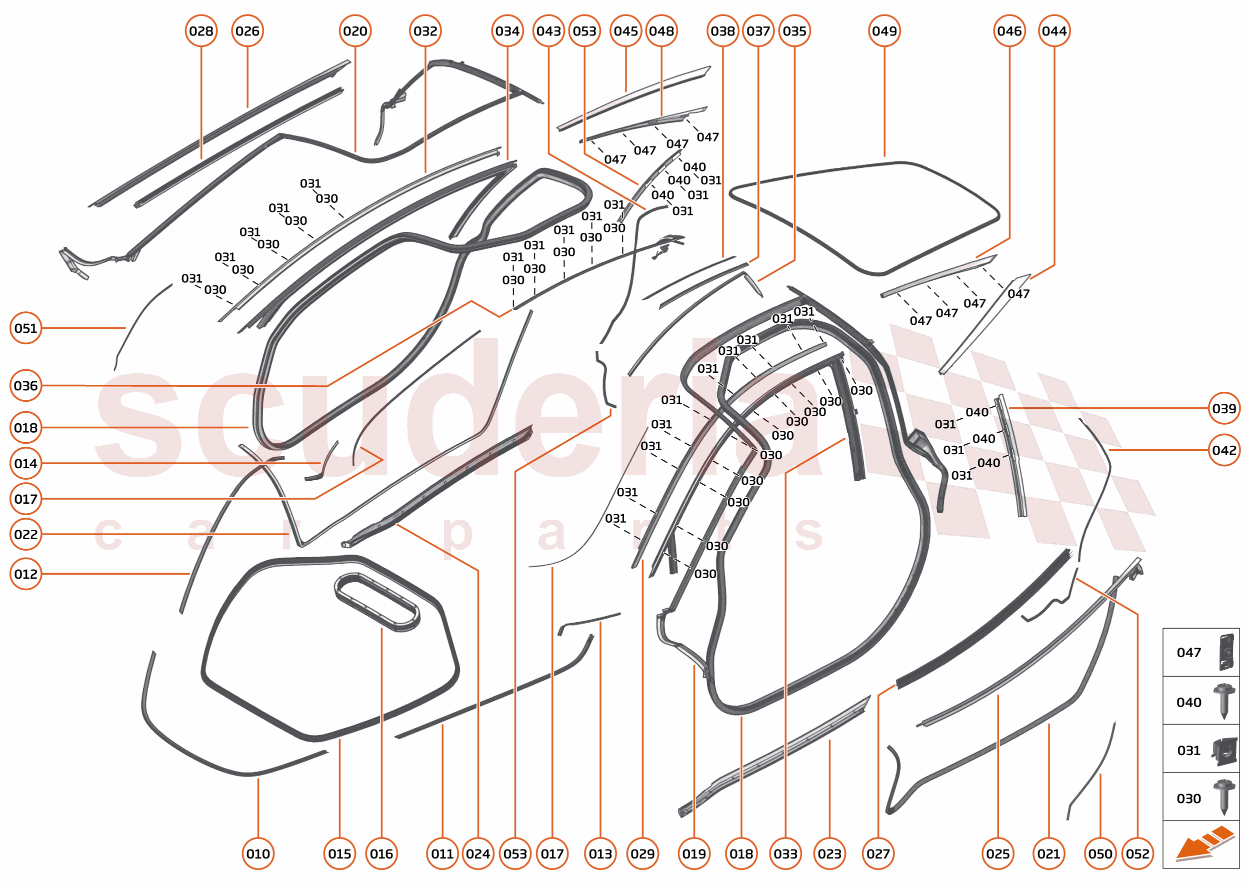 7 - CLOSURES - 7.10 - CLOSURES SEALS of McLaren McLaren McLaren 765LT