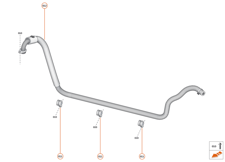 34 - TRANSMISSION COOLING SYSTEM - REAR - 34.2 - CLUTCH COOLER FEED + RETURN - REAR of McLaren McLaren Ultimate Series McLaren Senna