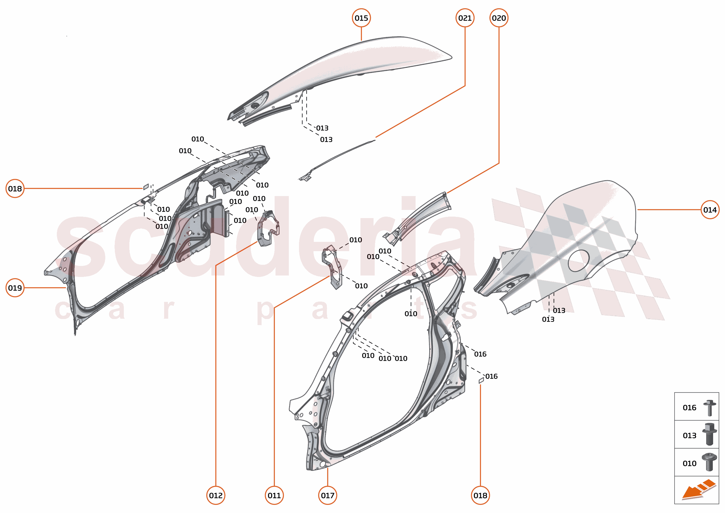 5 - PANELS - 5.2 - BODYSIDE BONDED of McLaren McLaren McLaren 620R