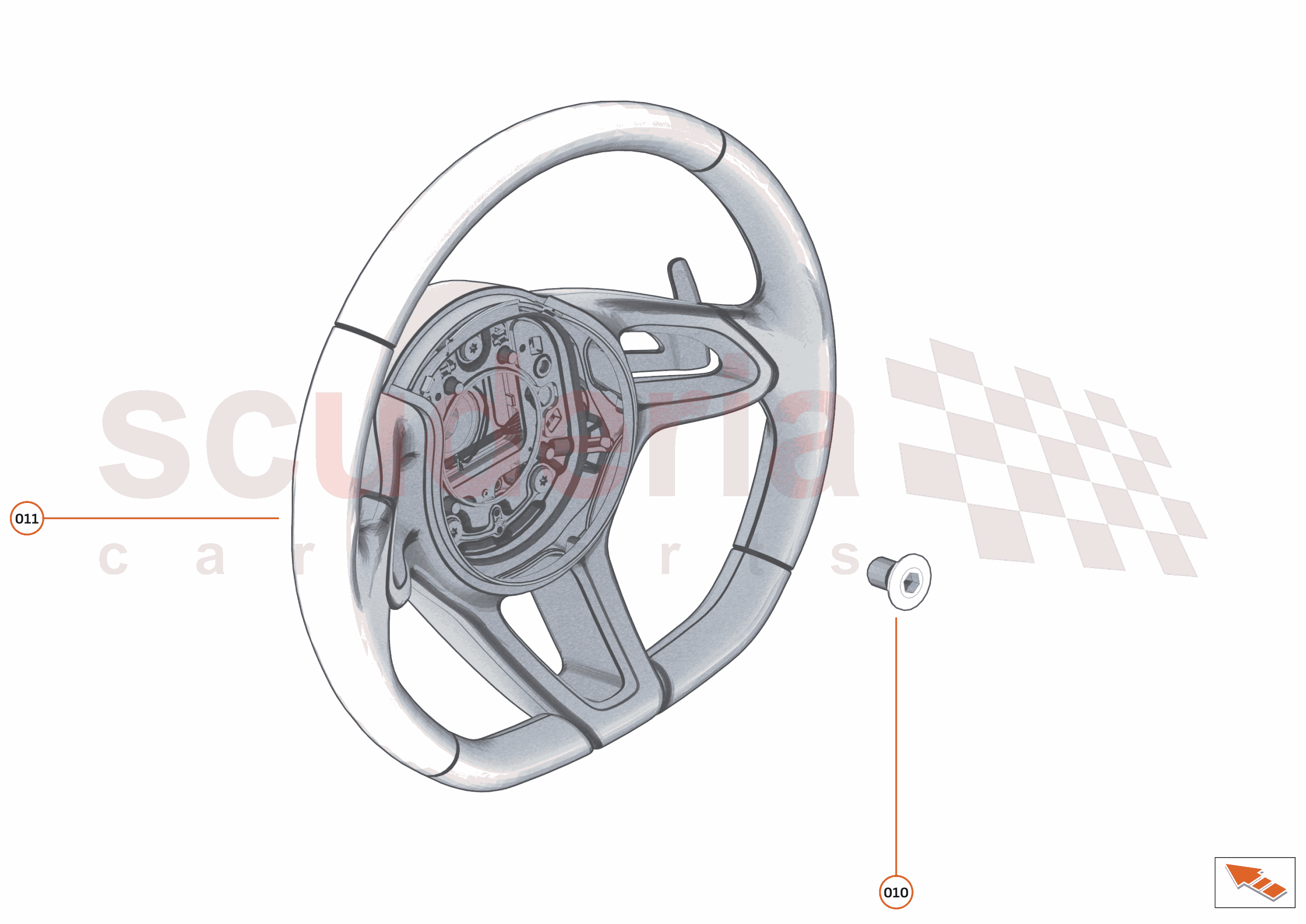 48 - INTERIOR SYSTEMS - 48.21 - STEERING WHEEL of McLaren McLaren McLaren 600LT