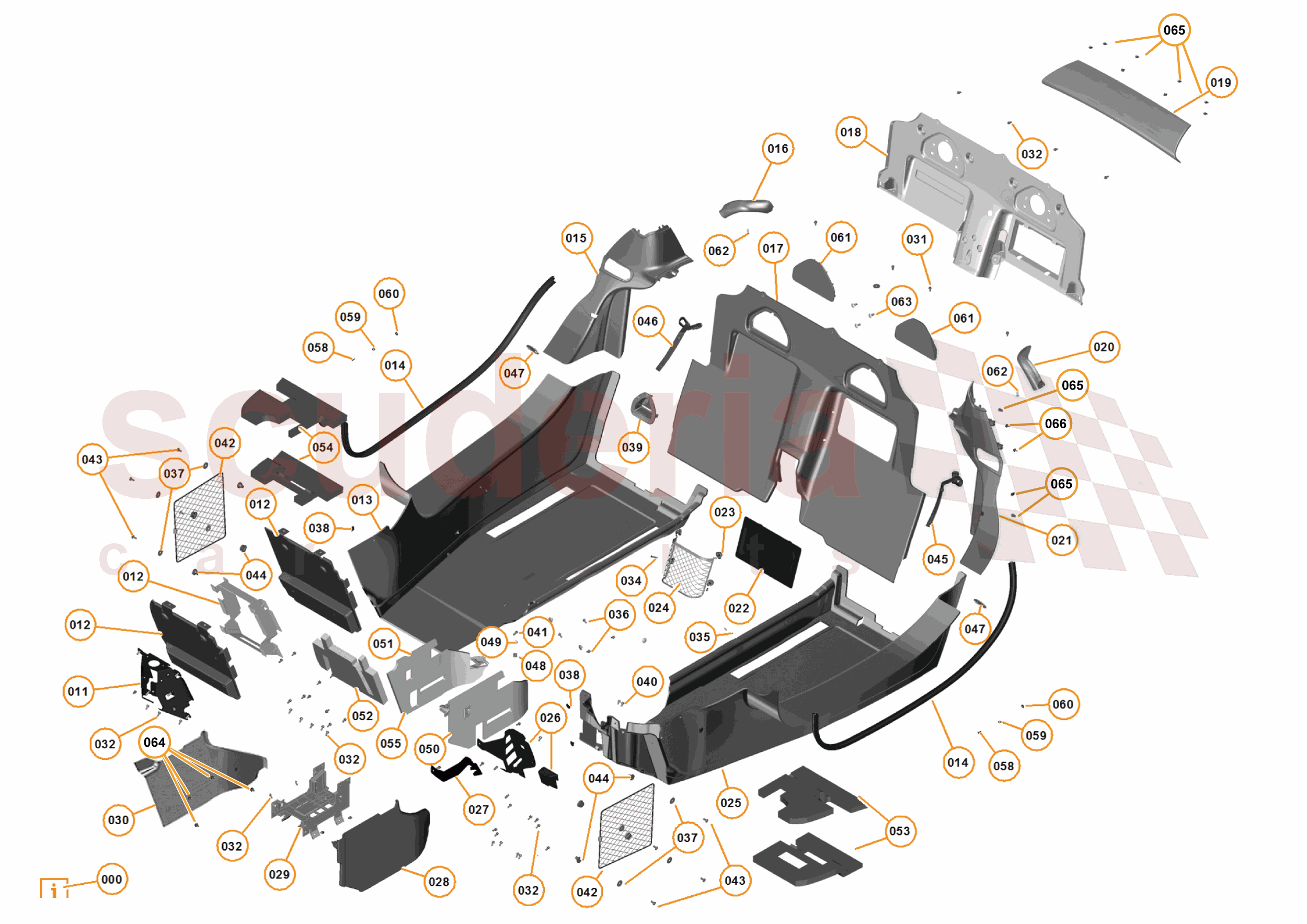 32 - N6 - LOWER REAR TRIM - 32.1 - 01 - LOWER REAR TRIM of McLaren McLaren McLaren 675LT Spider