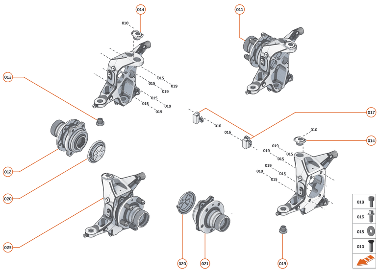 17 - SUSPENSION - 17.2 - UPRIGHTS FRONT of McLaren McLaren Ultimate Series McLaren Senna