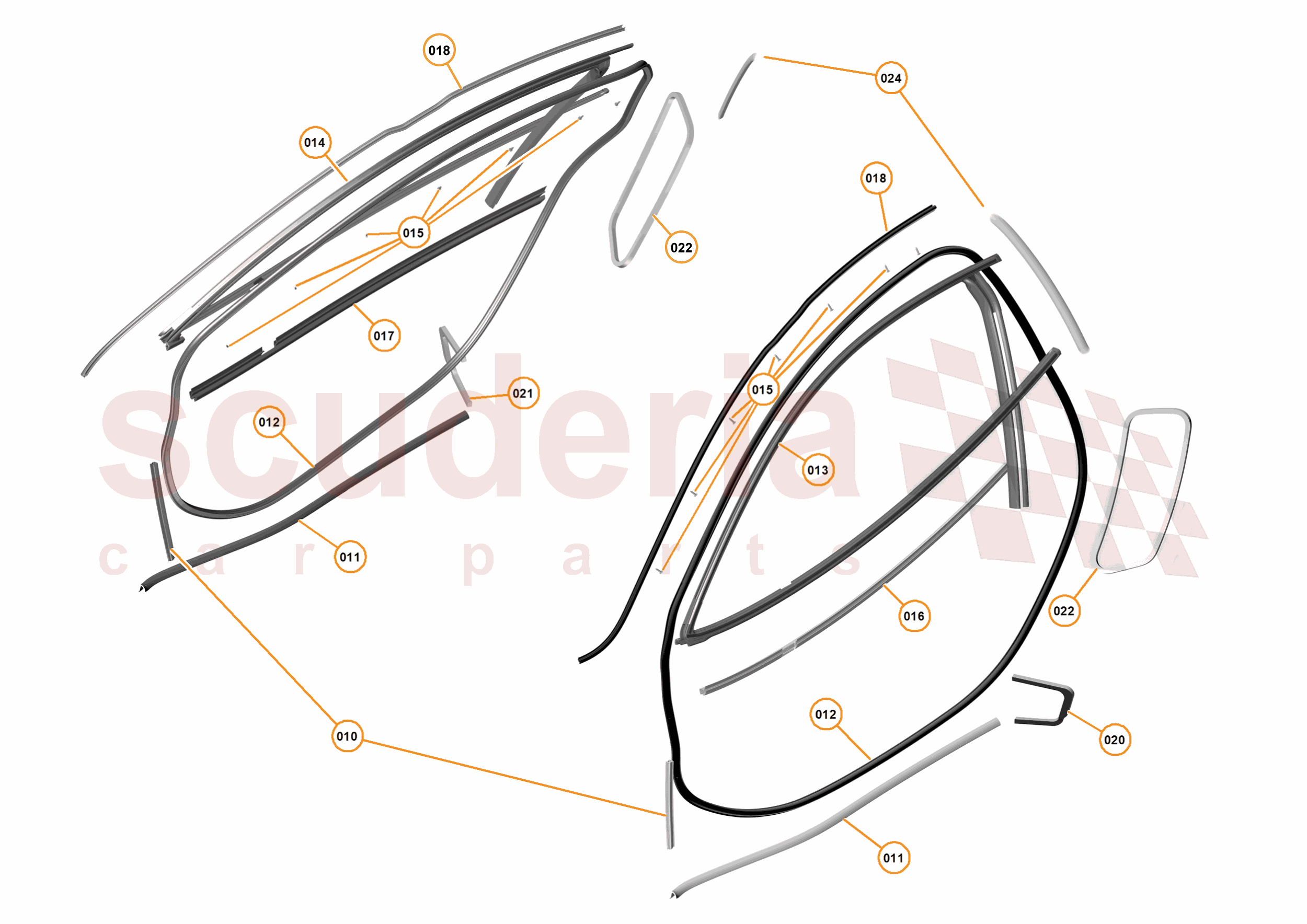 5 - CLOSURES - 5.8 - CLOSURES SEALS of McLaren McLaren Ultimate Series McLaren P1 Coupe