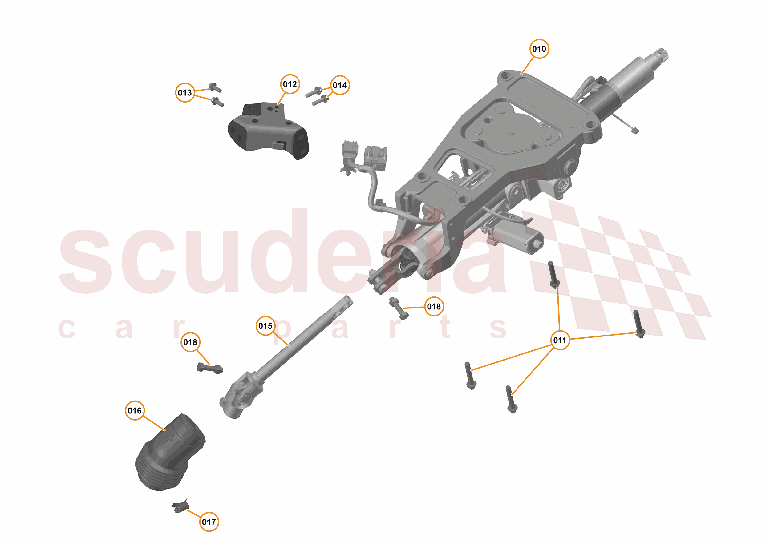 25 - STEERING - 25.5 - STEERING COLUMN - ELECTRIC of McLaren McLaren McLaren 540C Coupe