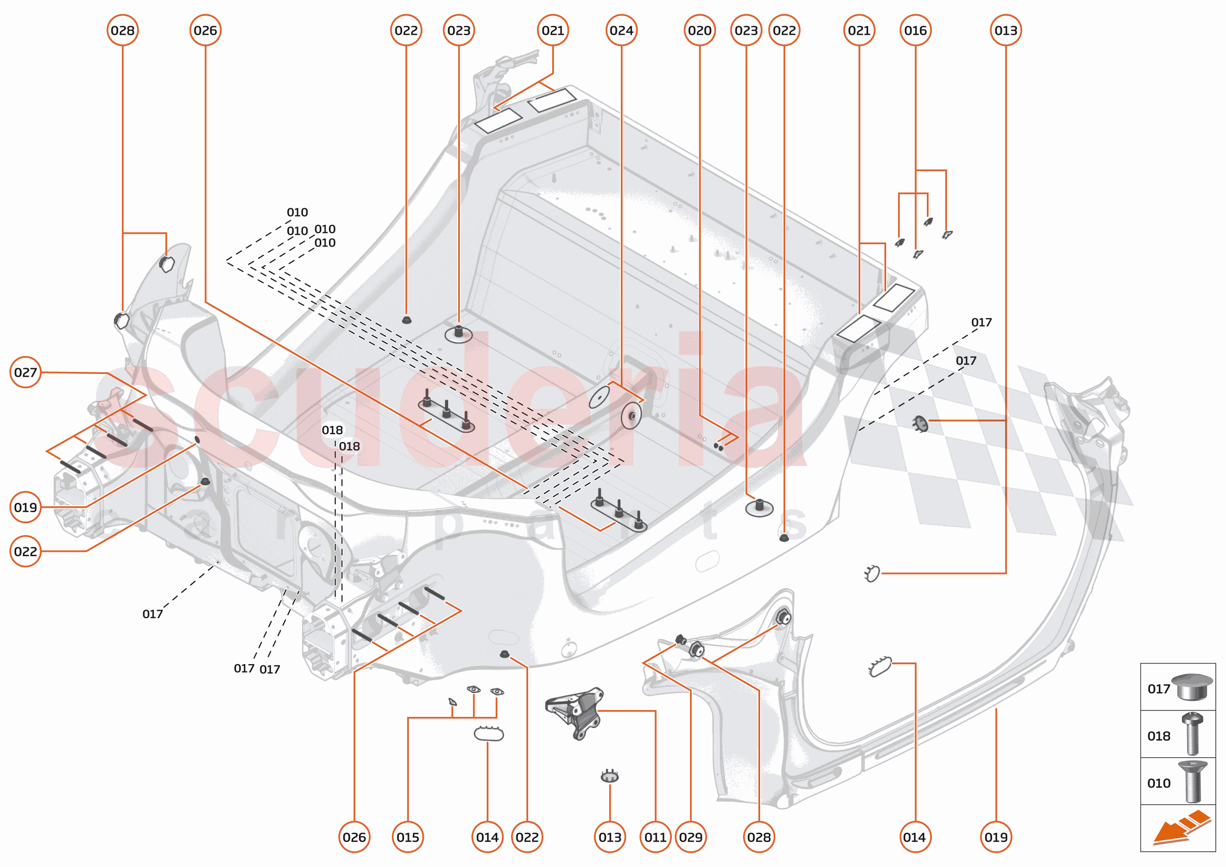2 - MID STRUCTURES - 2.1 - MONOCOQUE of McLaren McLaren Ultimate Series McLaren Senna GTR