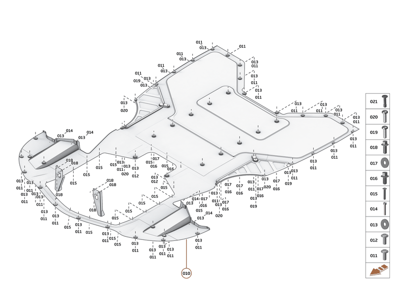 4 - FLOORS - 4.1 - FRONT NON-STRUCTURAL FLOORS of McLaren McLaren Ultimate Series McLaren Speedtail