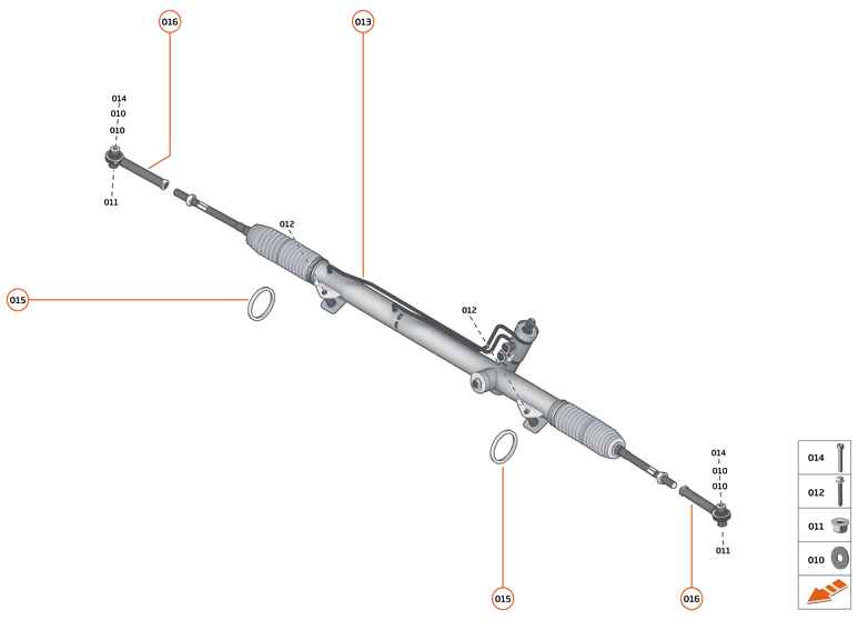 20 - STEERING - 20.3 - STEERING RACK of McLaren McLaren Ultimate Series McLaren Senna GTR