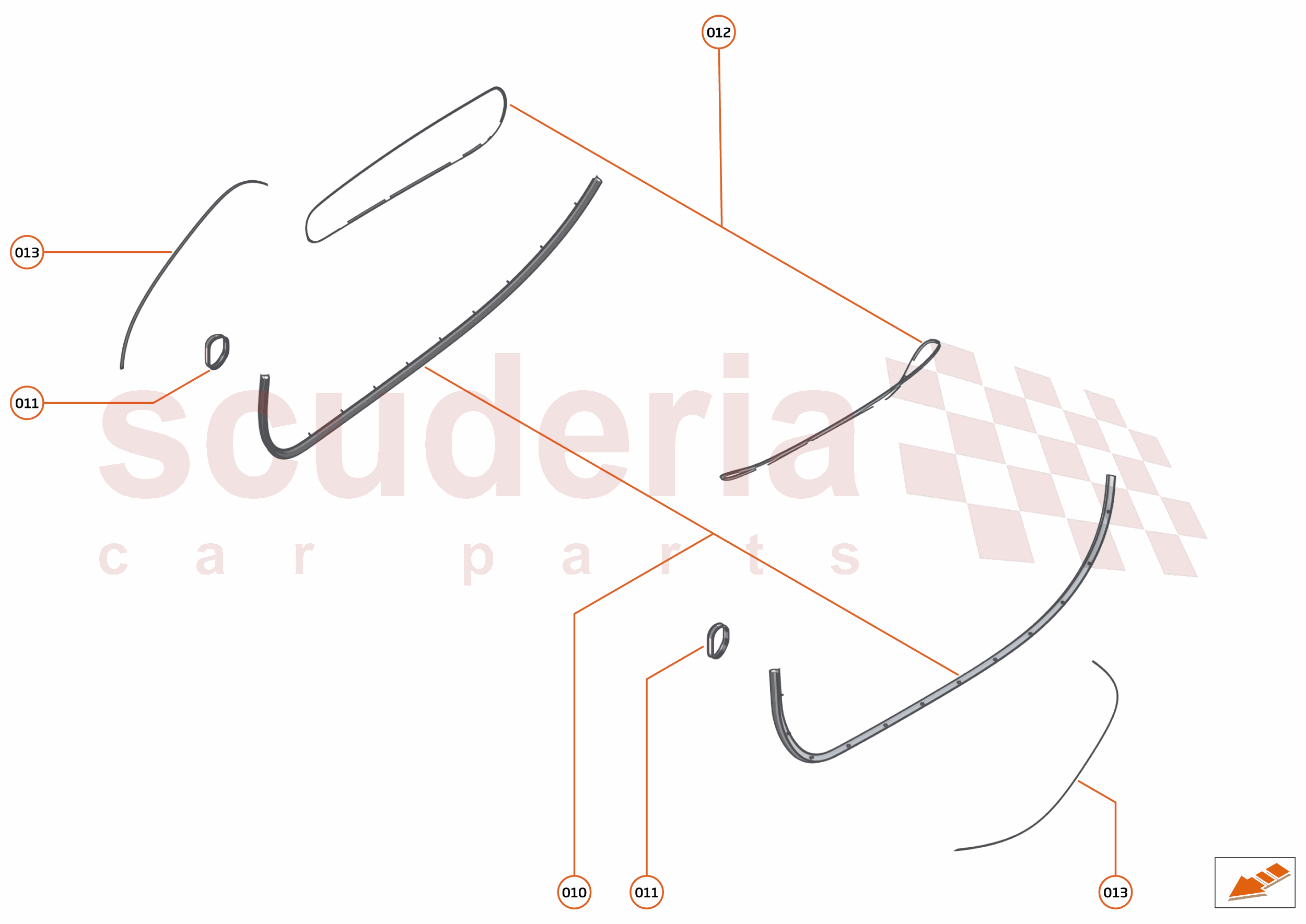 10 - CLOSURES ANCILLARIES - 10.6 - CLOSURES SEALS of McLaren McLaren Ultimate Series McLaren Elva