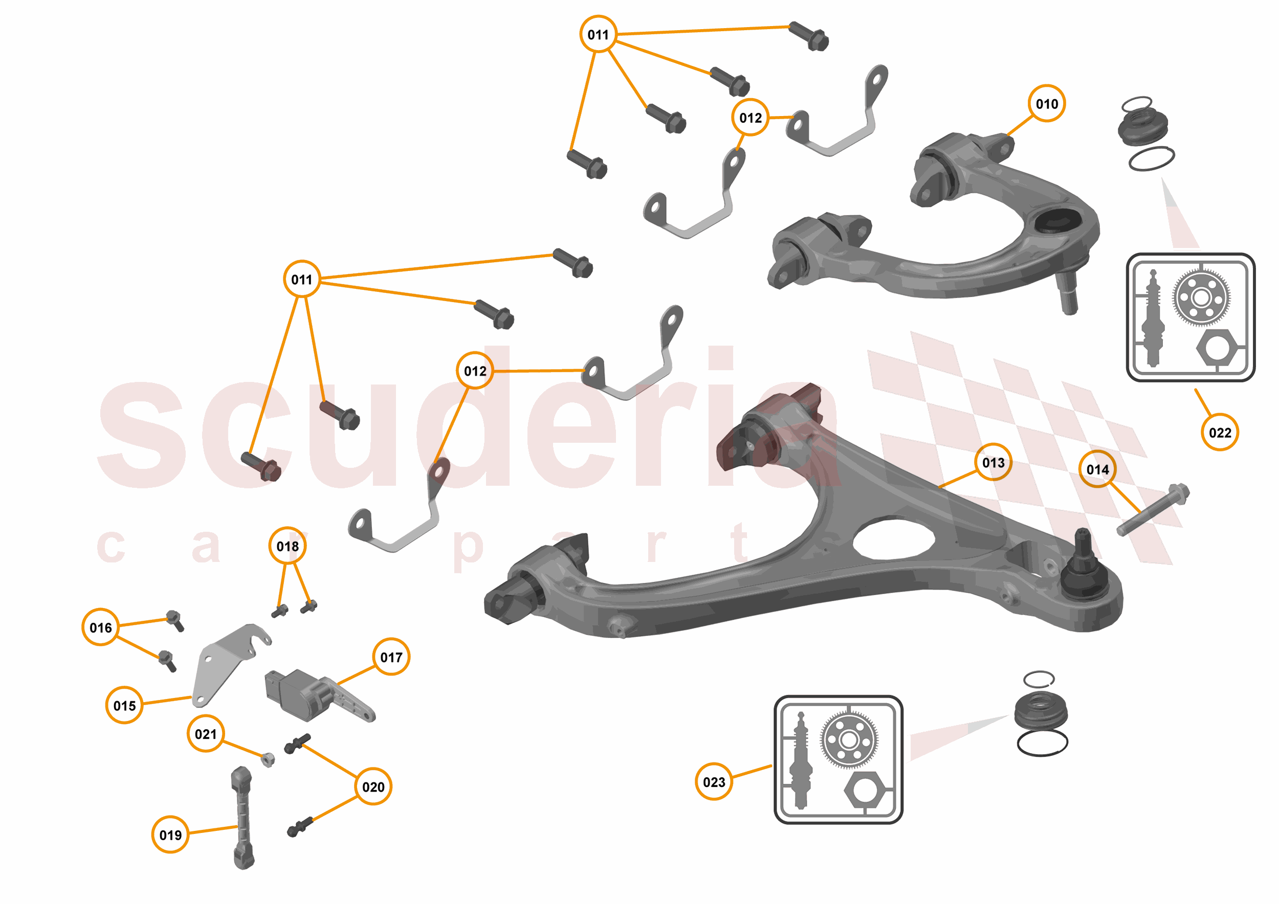19 - SUSPENSION - REAR - 18.1 - DAMPER & ACTUATOR ASSEMBLIES FRONT of McLaren McLaren McLaren 720S Coupe