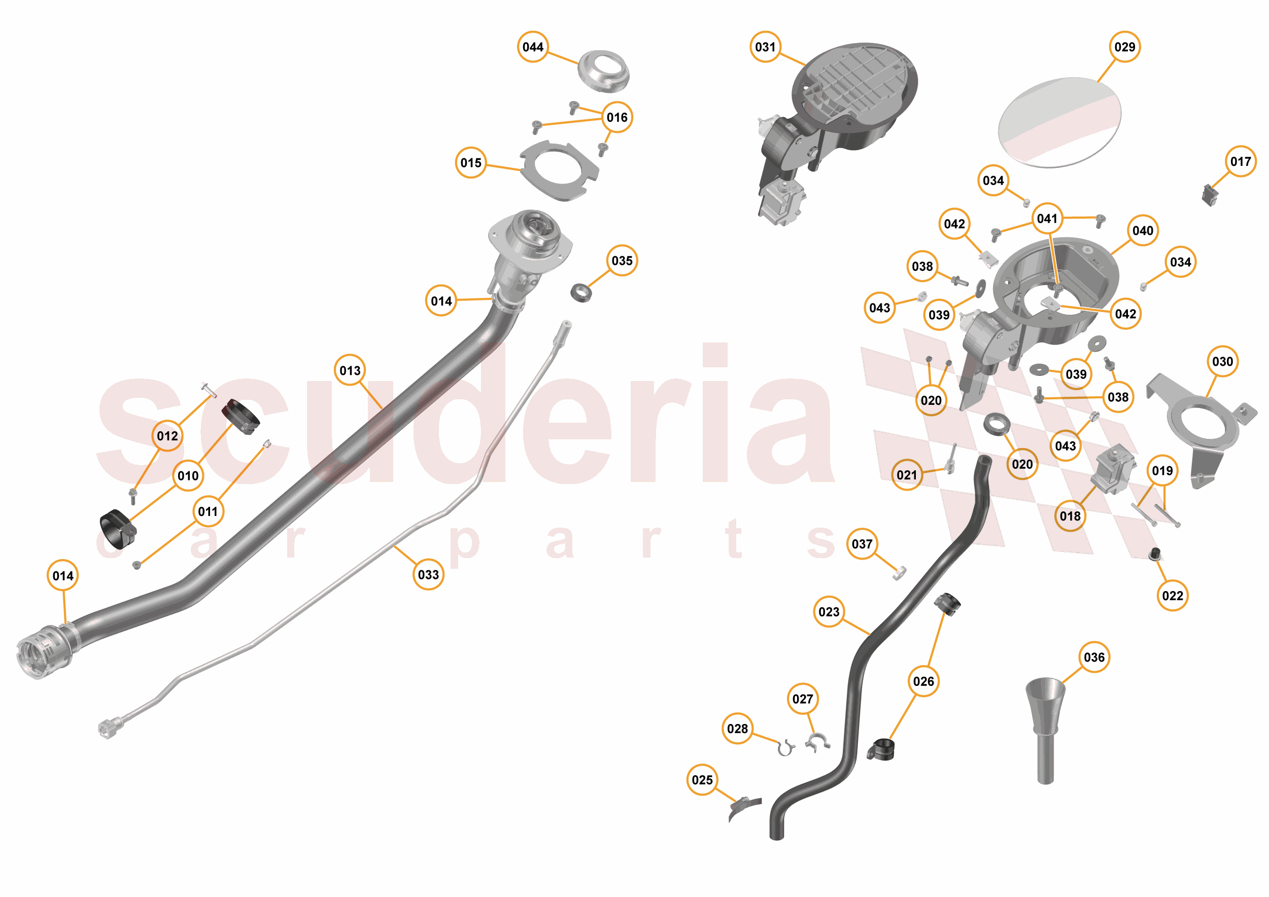 13 - K1 - FUEL SYSTEM - 13.3 - 03 - FUEL FILLER NECK of McLaren McLaren McLaren 675LT Spider