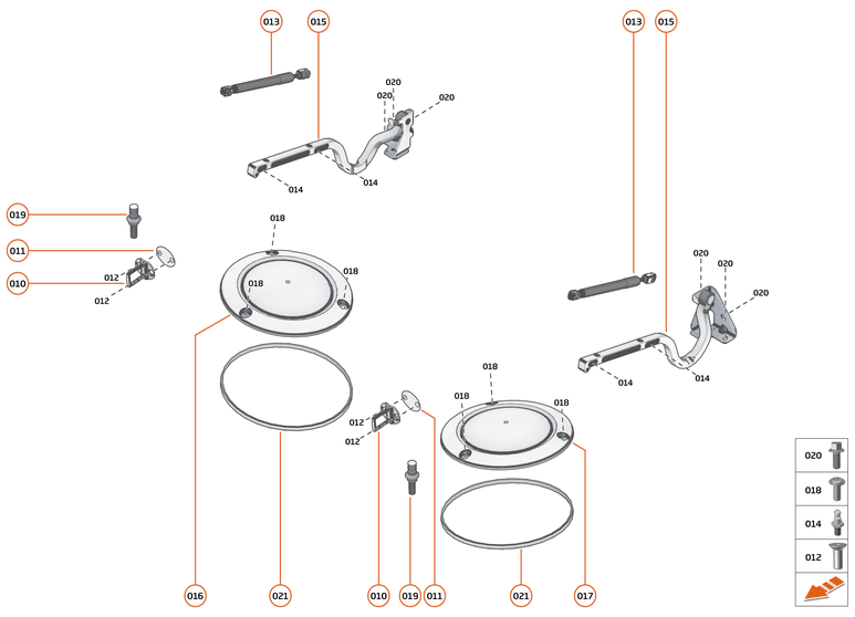 10 - CLOSURES ANCILLARIES - 10.5 - TAILGATE/ENGINE COVER HARDWARE of McLaren McLaren Ultimate Series McLaren Elva