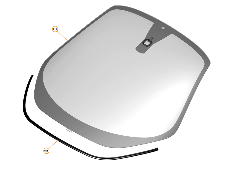 9 - GLAZING - EXTERIOR - 9.1 - WINDSCREEN of McLaren McLaren Ultimate Series McLaren P1 Coupe