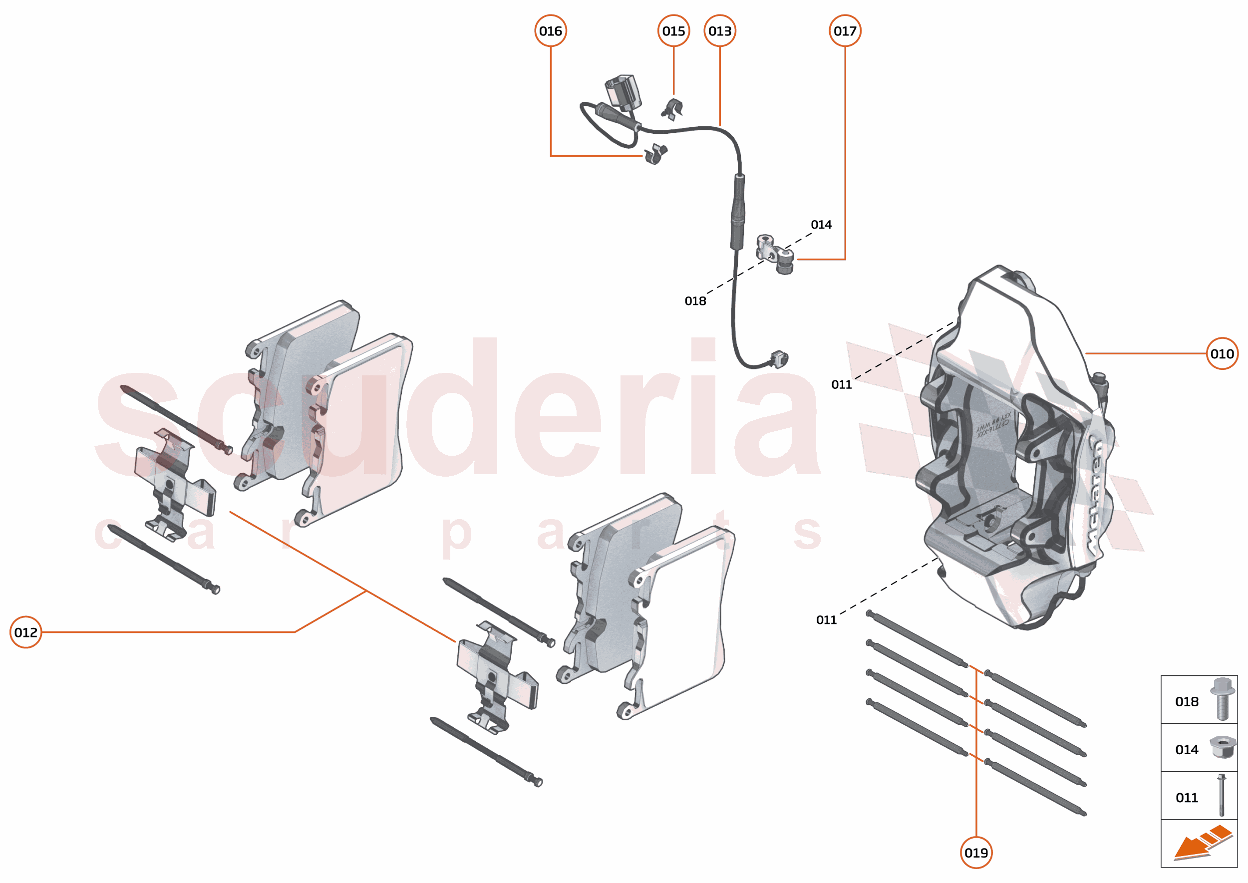 23 - BRAKES - REAR - 23.2 - BRAKE CALIPERS REAR of McLaren McLaren McLaren 720S Spider