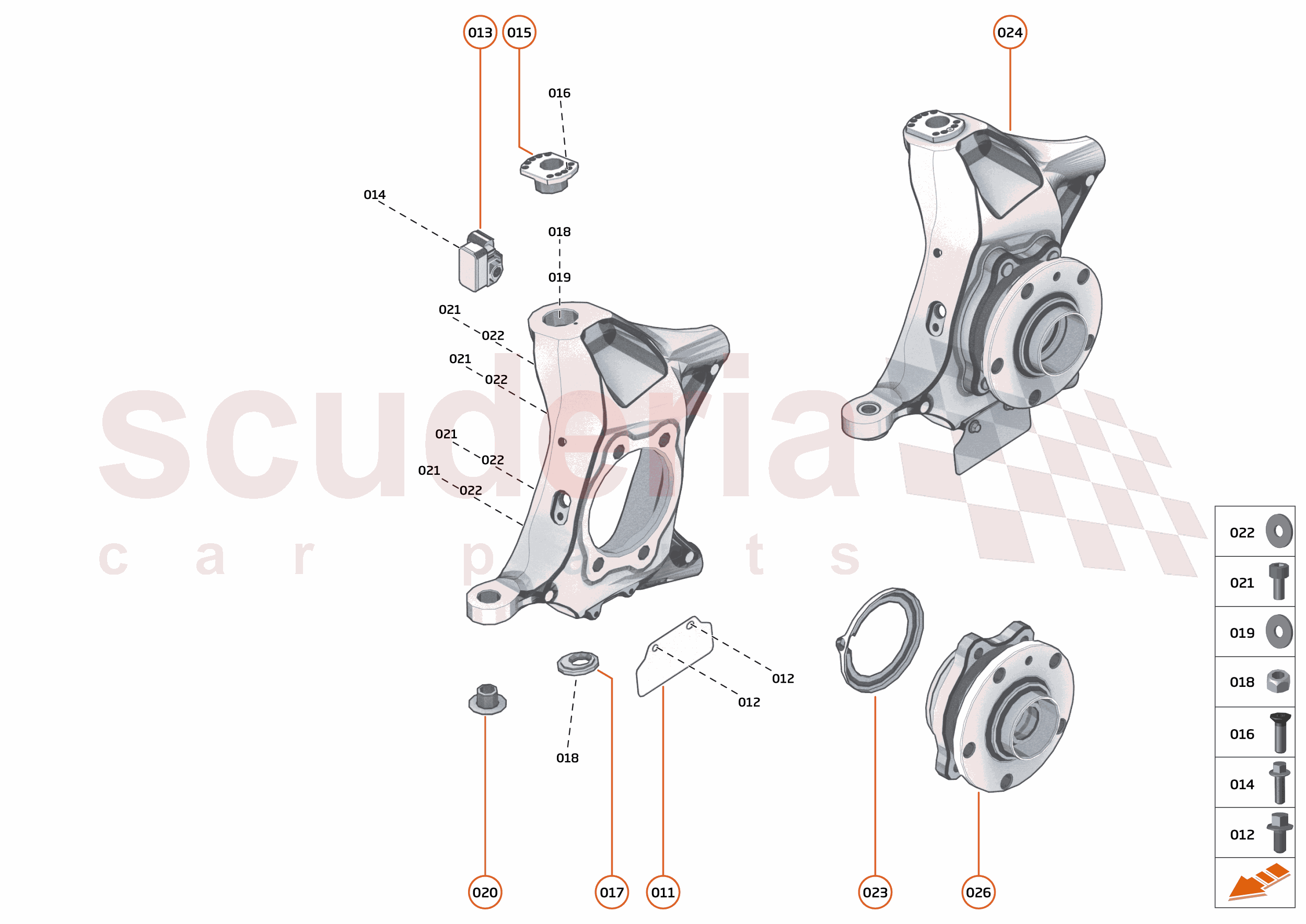 19 - SUSPENSION - FRONT - 19.2 - UPRIGHTS FRONT of McLaren McLaren McLaren 750S Spider