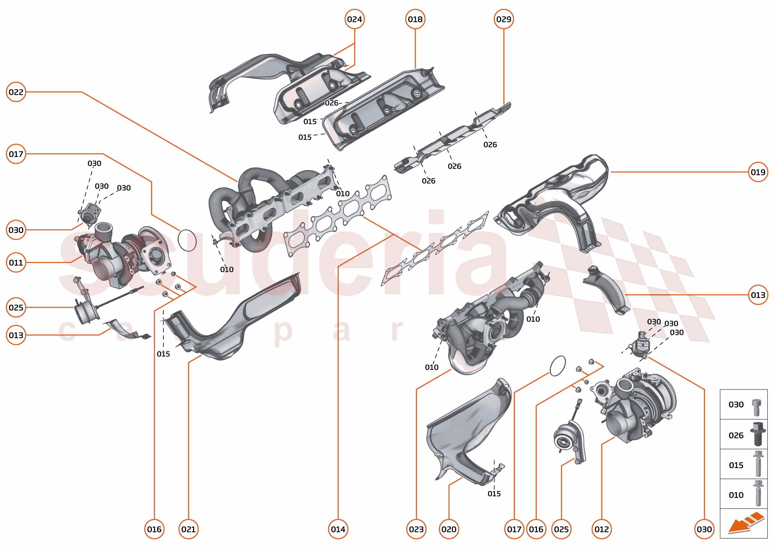 32 - ENGINE - 32.4 - EXHAUST MANIFOLD & TURBOCHARGERS of McLaren McLaren McLaren 620R