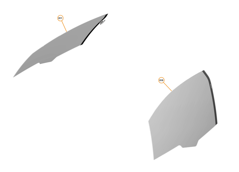 7 - GLAZING - CLOSURES AND DYNAMIC - 7.3 - DOOR GLAZING - DYNAMIC of McLaren McLaren Ultimate Series McLaren P1 Coupe