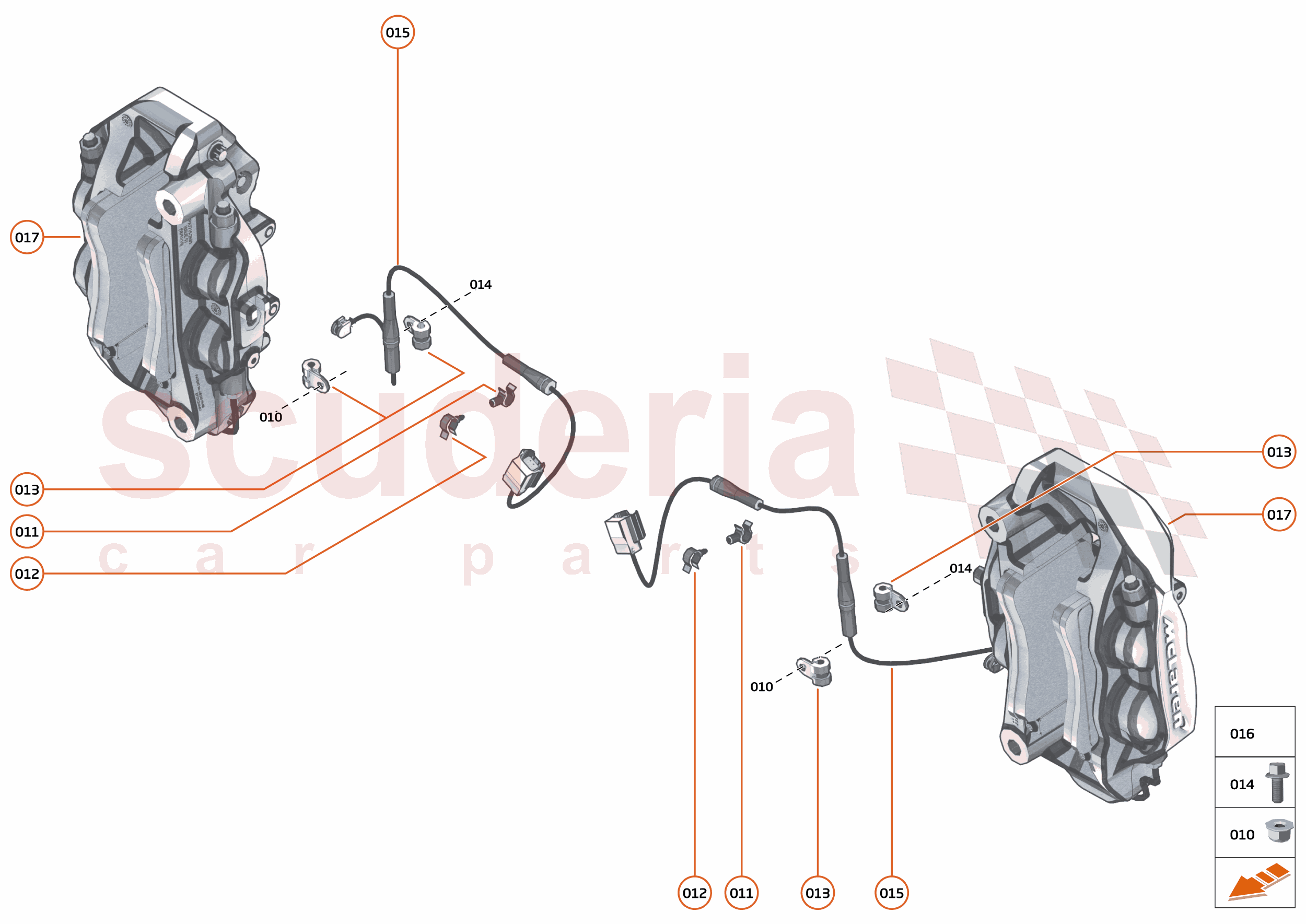 23 - BRAKES - REAR - 22.2 - BRAKE CALIPERS FRONT of McLaren McLaren McLaren 600LT