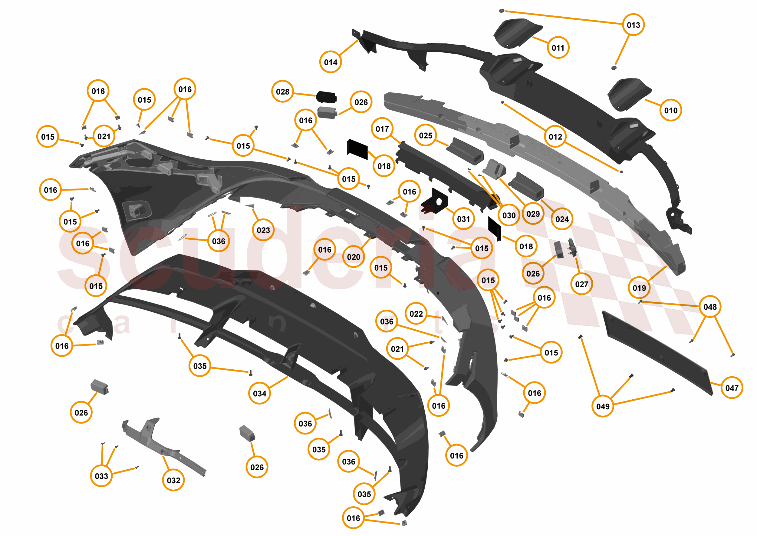10 - EXTERIOR ORNAMENTATION - 10.7 - REAR BUMPER - STANDARD OPTION of McLaren McLaren McLaren 720S Coupe