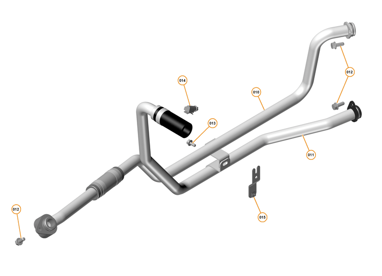 39 - TRANSMISSION COOLING SYSTEMS - 39.1 - TRANSMISSION OIL COOLER FEED AND RETURN PIPES of McLaren McLaren Ultimate Series McLaren P1 Coupe