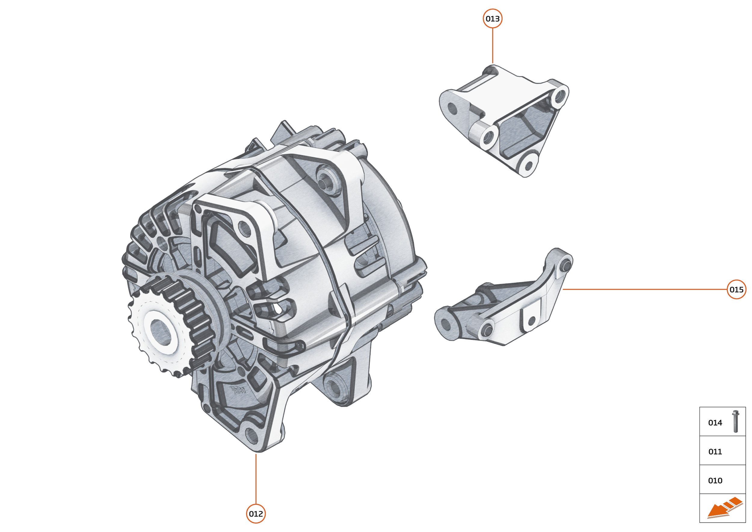 36 - ENGINE ANCILLIARIES - 36.2 - ALTERNATOR of McLaren McLaren Super Series McLaren 720S Spider