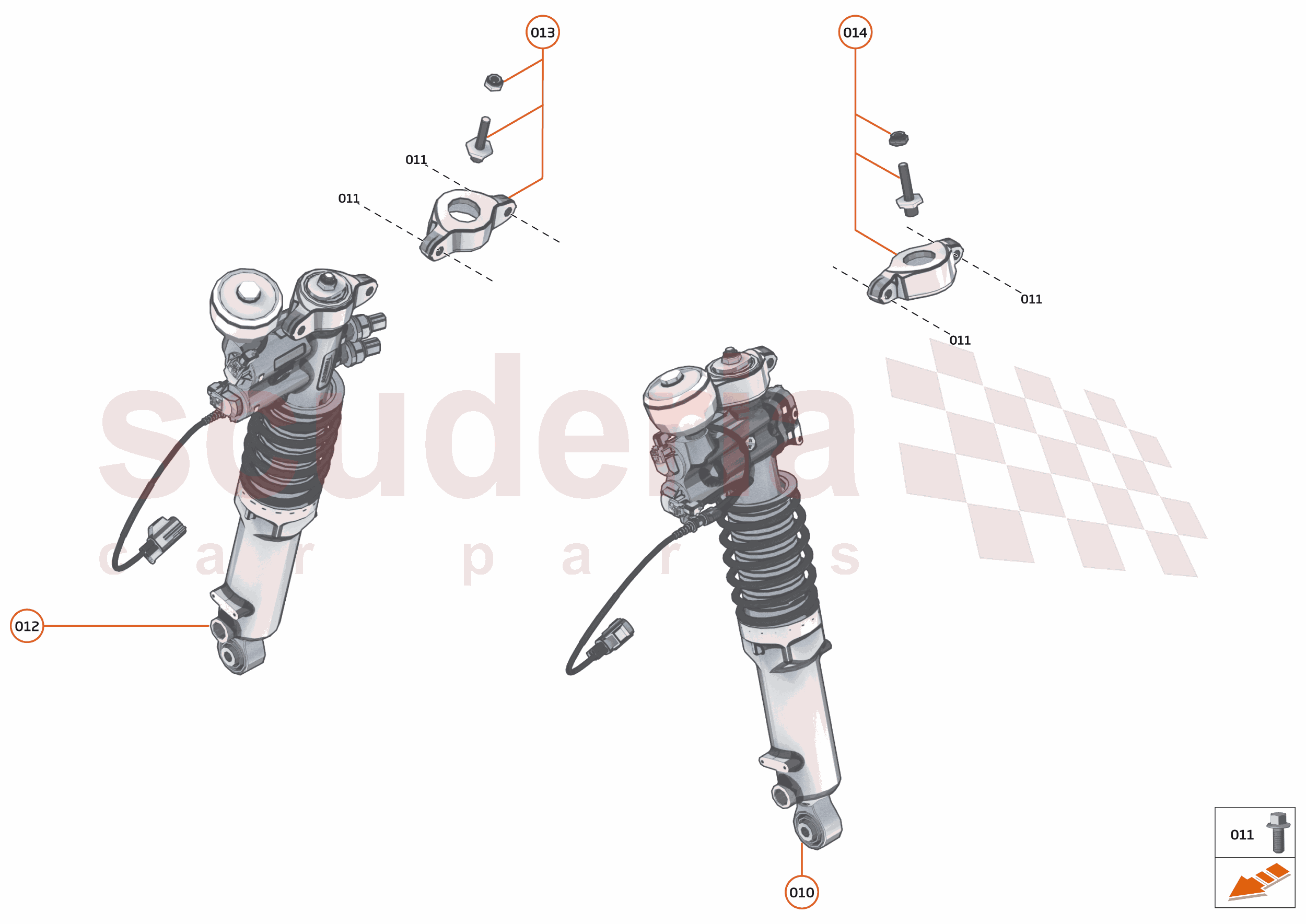 17 - SUSPENSION - 17.4 - DAMPER ACTUATOR ASSEMBLIES REAR of McLaren McLaren Ultimate Series McLaren Senna