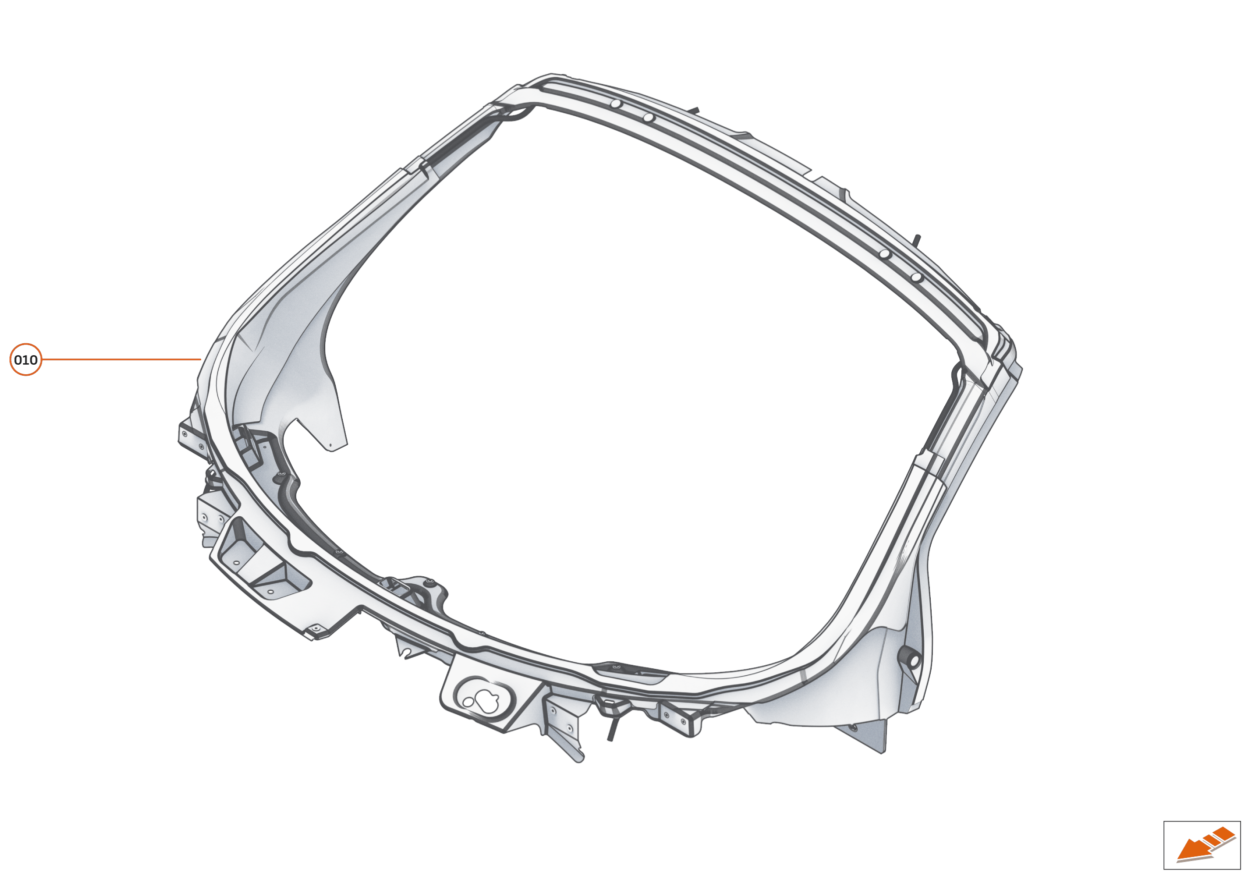 5 - UPPER STRUCTURES - 5.1 - WINDSCREEN SURROUND of McLaren McLaren Ultimate Series McLaren Speedtail