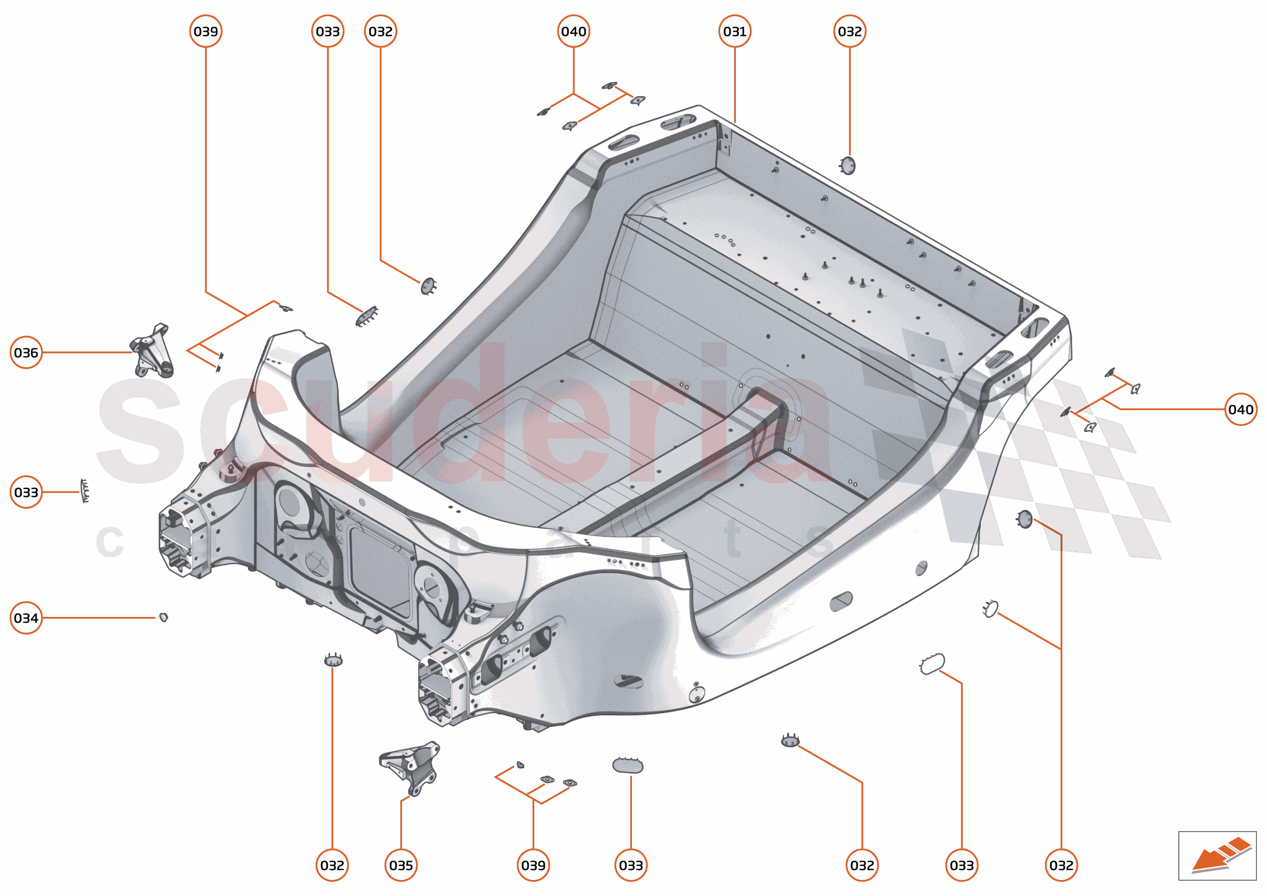 2 - MID STRUCTURES - 2.1 - MONOCOQUE of McLaren McLaren McLaren 600LT