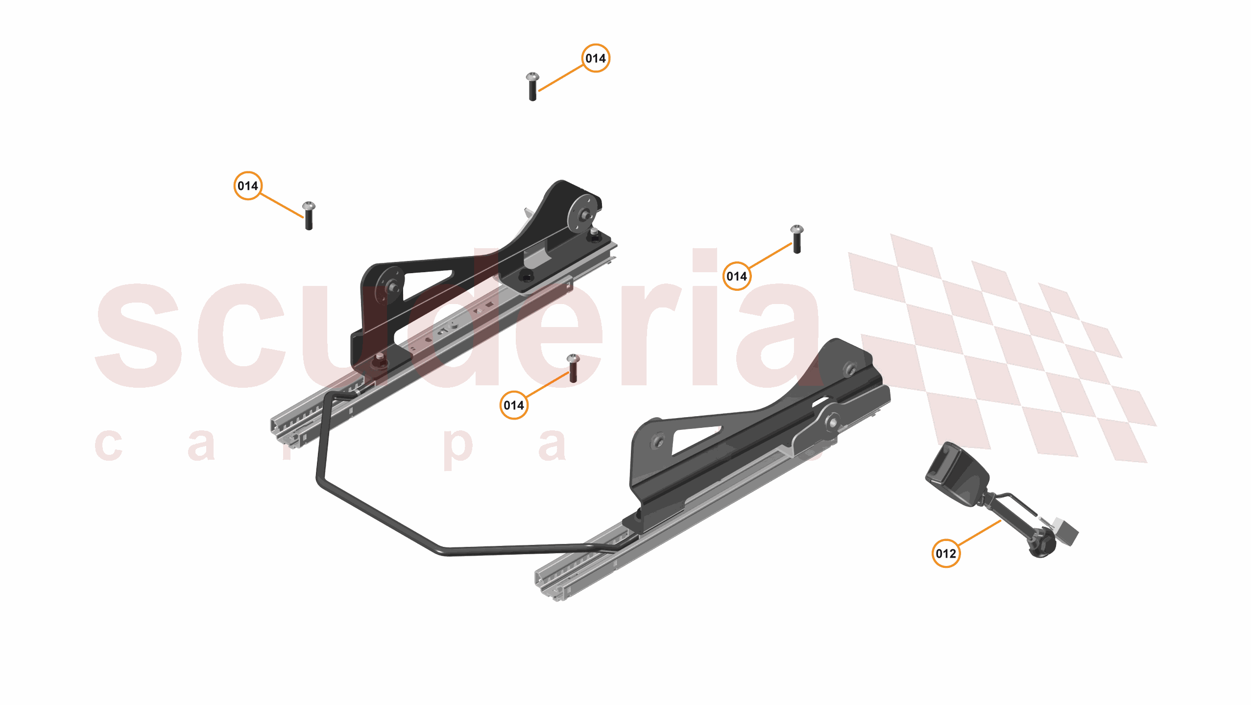 47 - INTERIOR SYSTEMS - 47.16 - SEAT ASSEMBLY - SPORTS - MISC of McLaren McLaren McLaren 540C Coupe