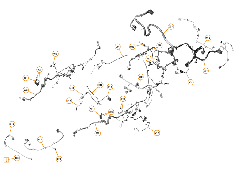 45 - WIRING HARNESS - 45.3 - NON-BODY WIRING HARNESS of McLaren McLaren Ultimate Series McLaren P1 Coupe