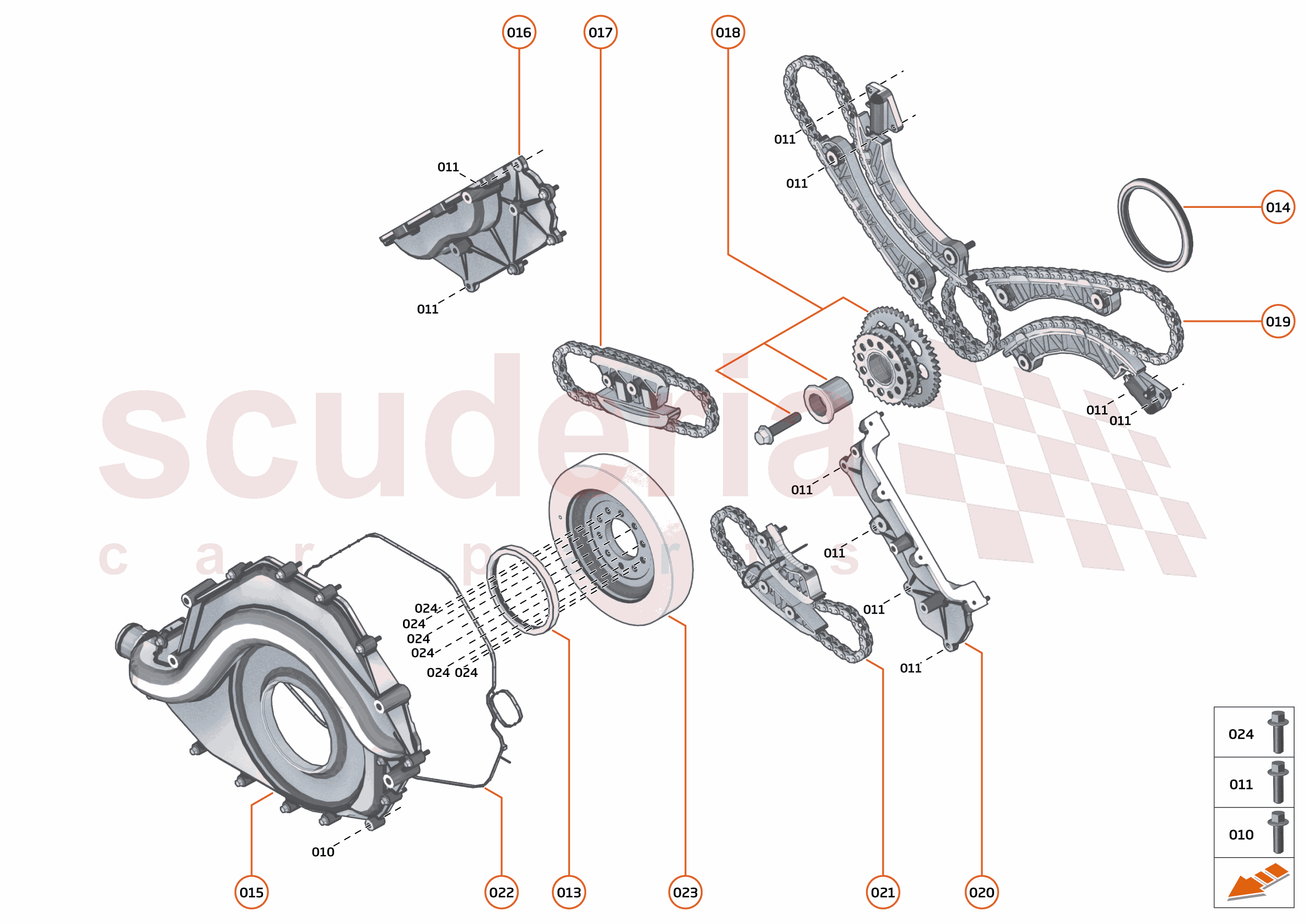 34 - ENGINE - 34.5 - FRONT COVER, TIMING GEAR & CRANKSHAFT DAMPER of McLaren McLaren McLaren 600LT Spider