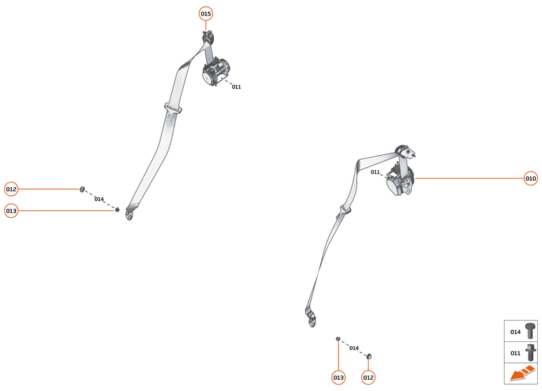 43 - INTERIOR RESTRAINTS - 43.3 - SEATBELTS of McLaren McLaren Ultimate Series McLaren Elva
