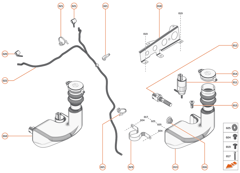 14 - WIPERS AND WASHER SYSTEM - 14.1 - WASHER SYSTEM of McLaren McLaren Ultimate Series McLaren Senna GTR