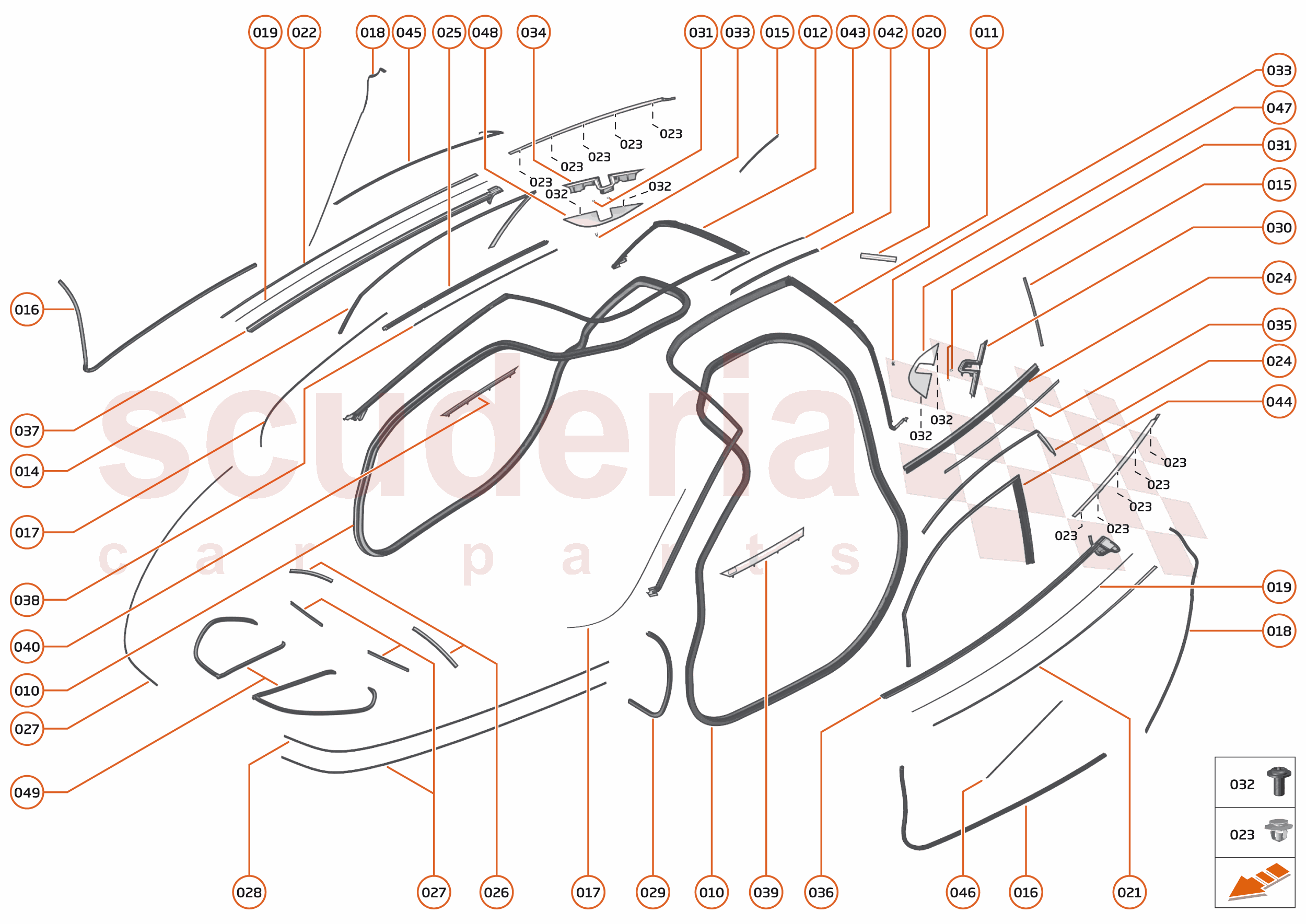 10 - CLOSURES ANCILLARIES - 10.5 - CLOSURES SEALS of McLaren McLaren Ultimate Series McLaren Senna
