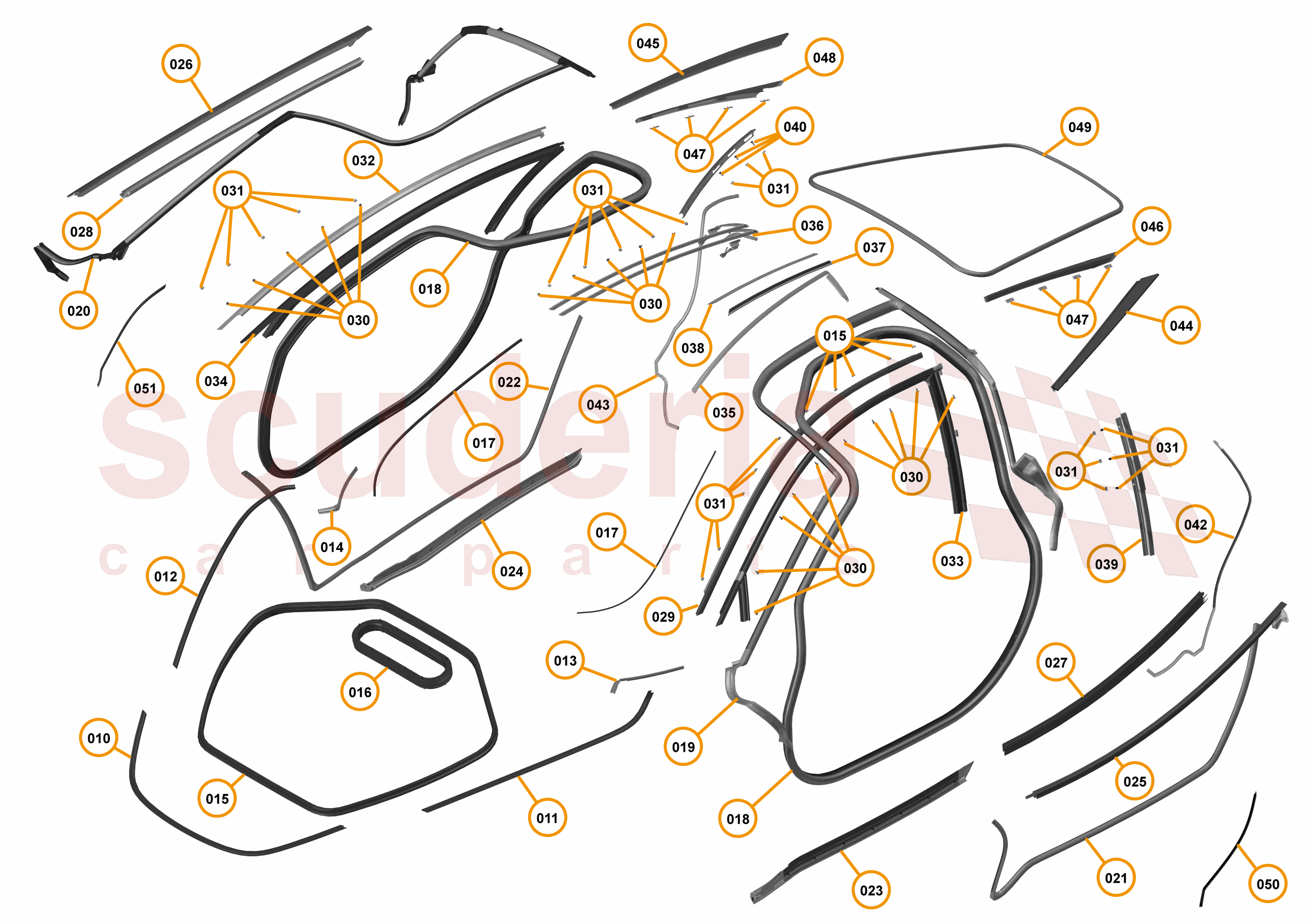 7 - CLOSURES - 7.8 - CLOSURE SEALS of McLaren McLaren McLaren 720S Coupe