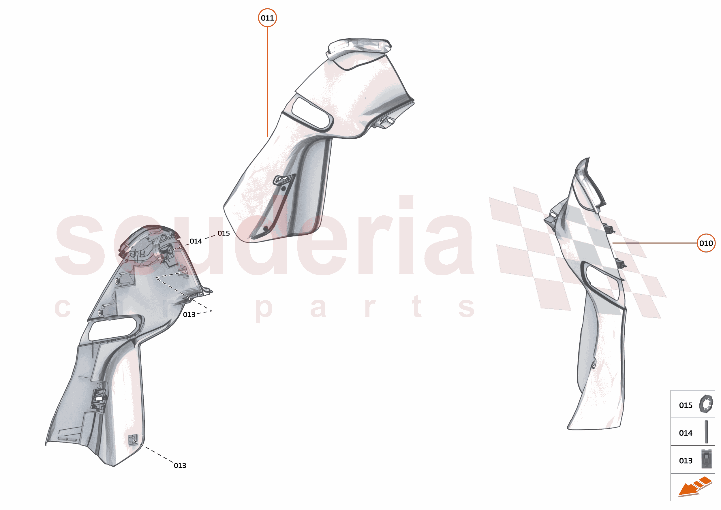 48 - INTERIOR SYSTEMS - 48.16 - LOWER & REAR TRIM - B-PILLAR TRIM of McLaren McLaren McLaren 600LT Spider