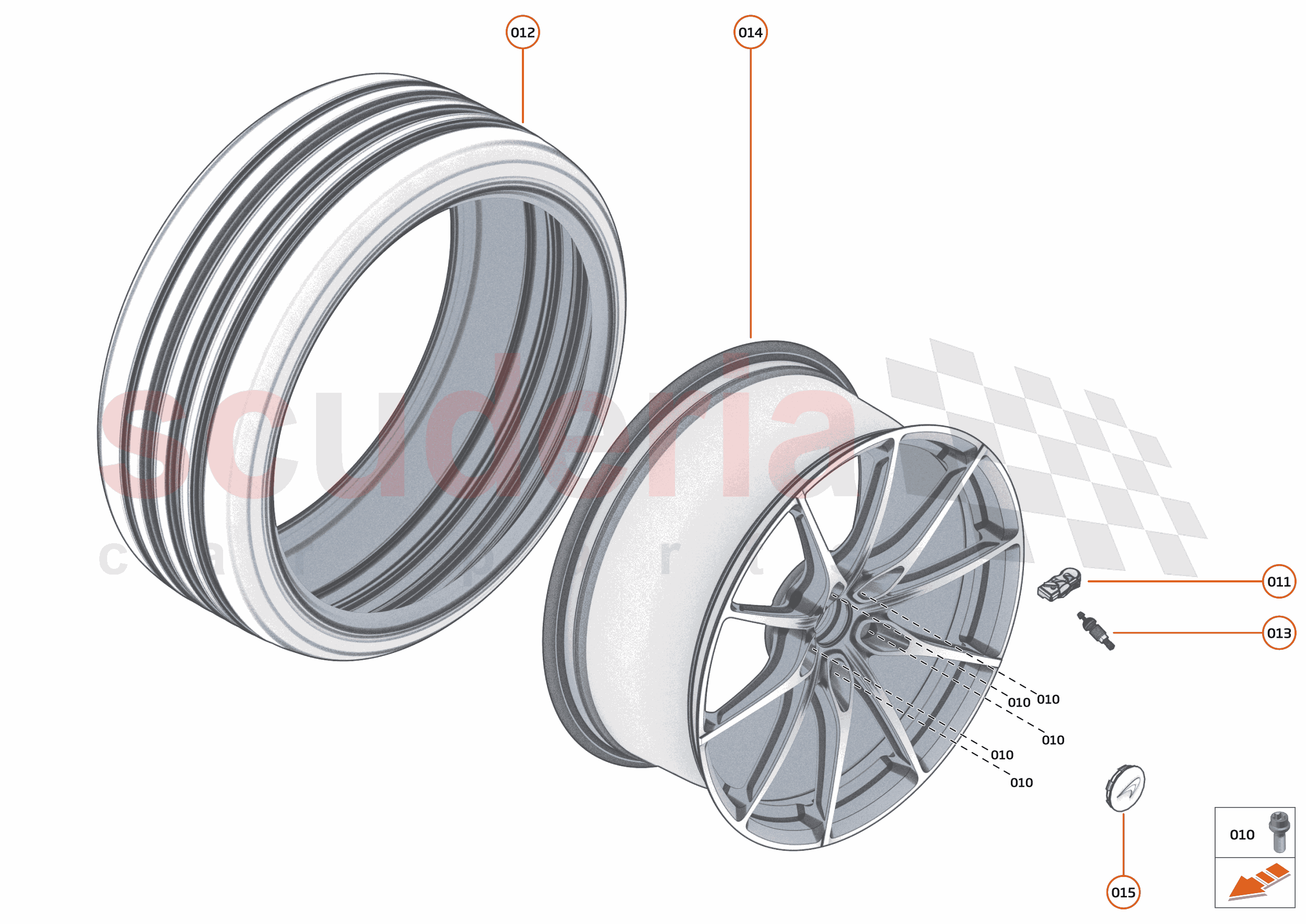 23 - BRAKES - FRONT - 23.1 - BRAKE DISCS FRONT of McLaren McLaren McLaren 765LT