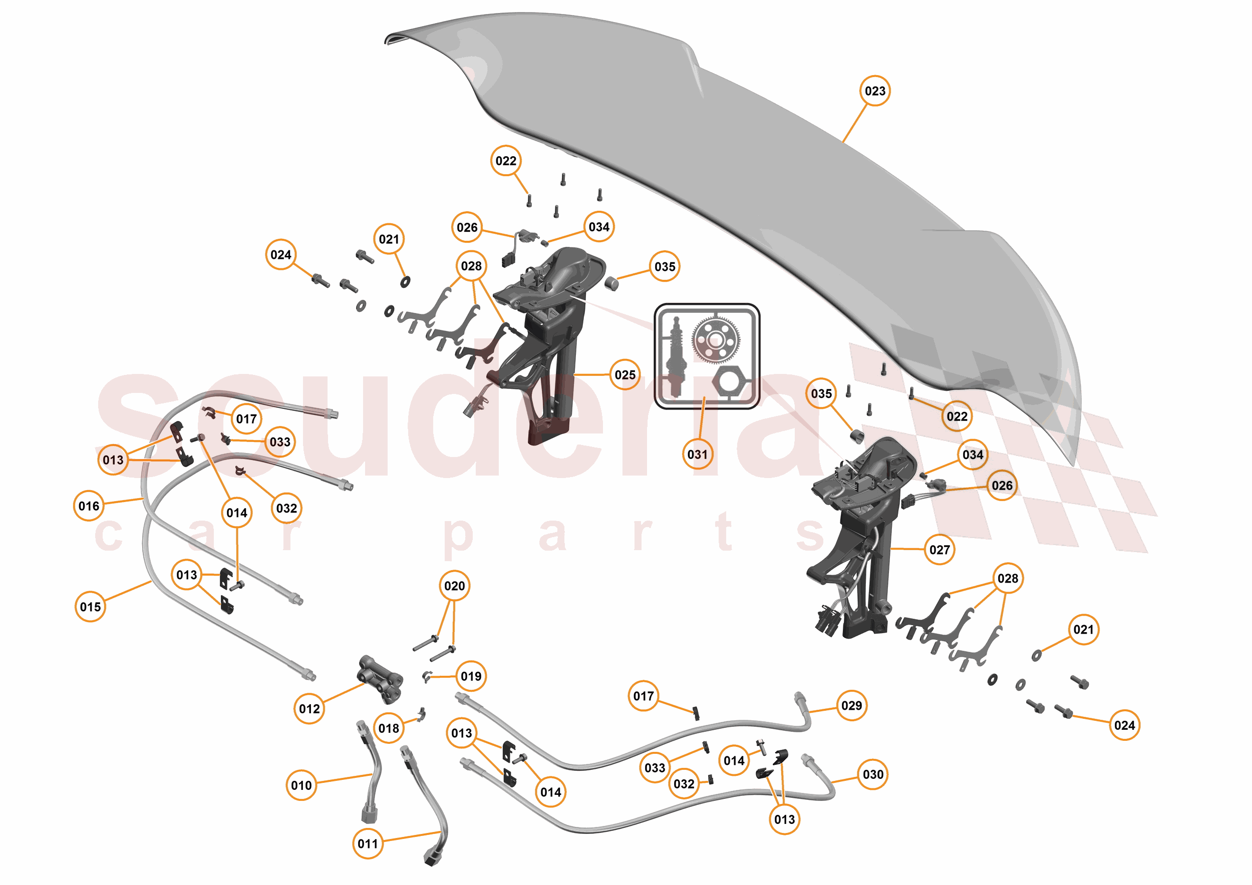 3 - A3 -CLOSURES - 3.9 - 05 - AIRBRAKE of McLaren McLaren McLaren 675LT Spider